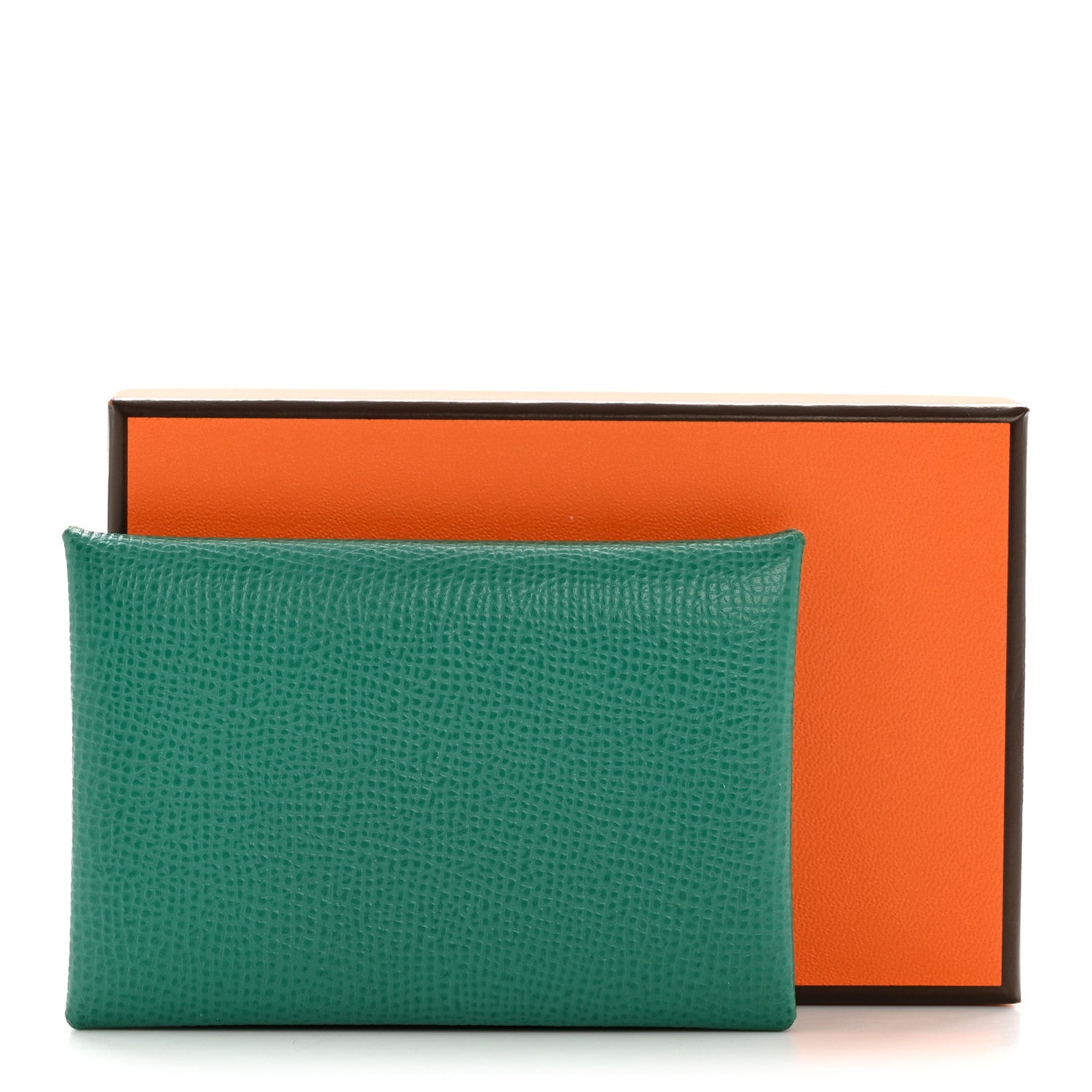 Epsom Calvi Card Case Vert Jade