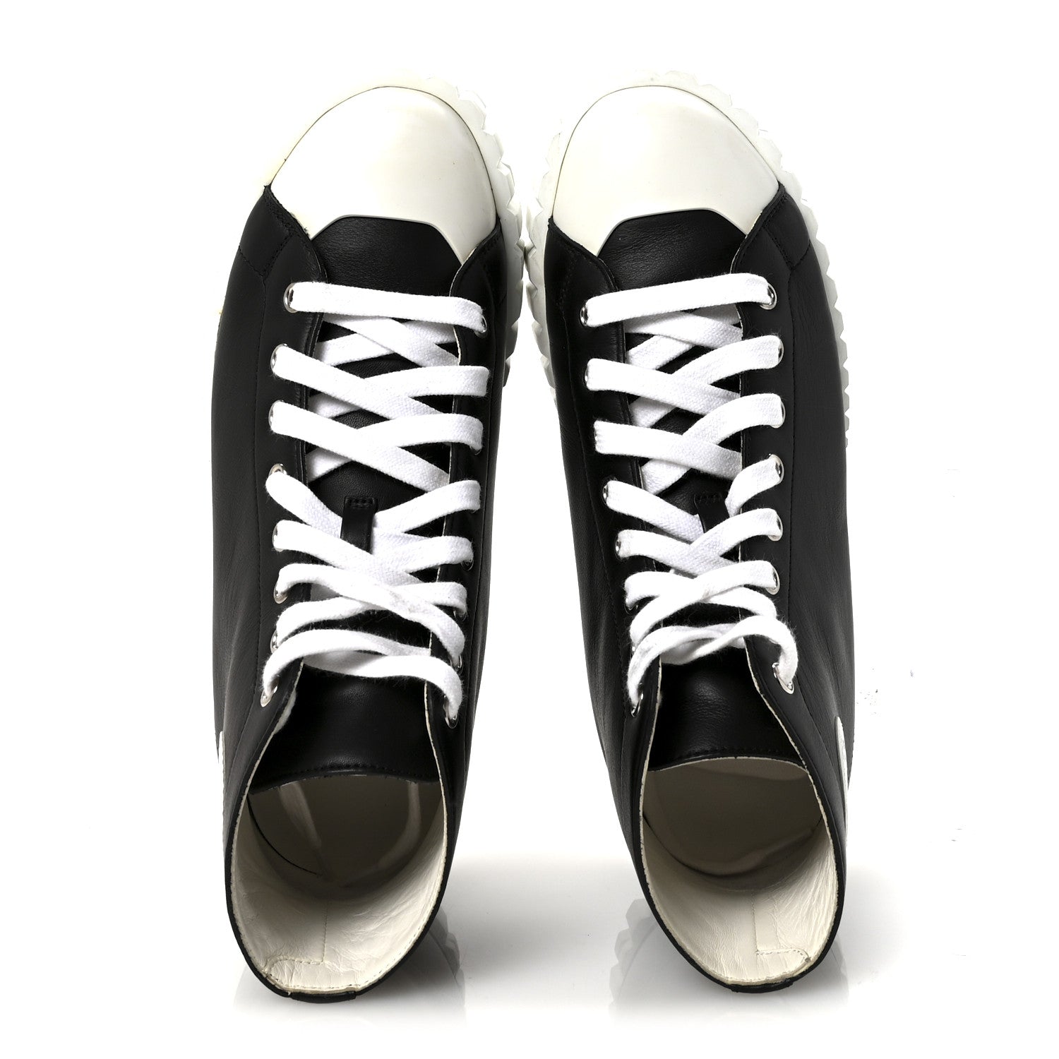 Calfskin Womens Climb Sneakers 37 Black