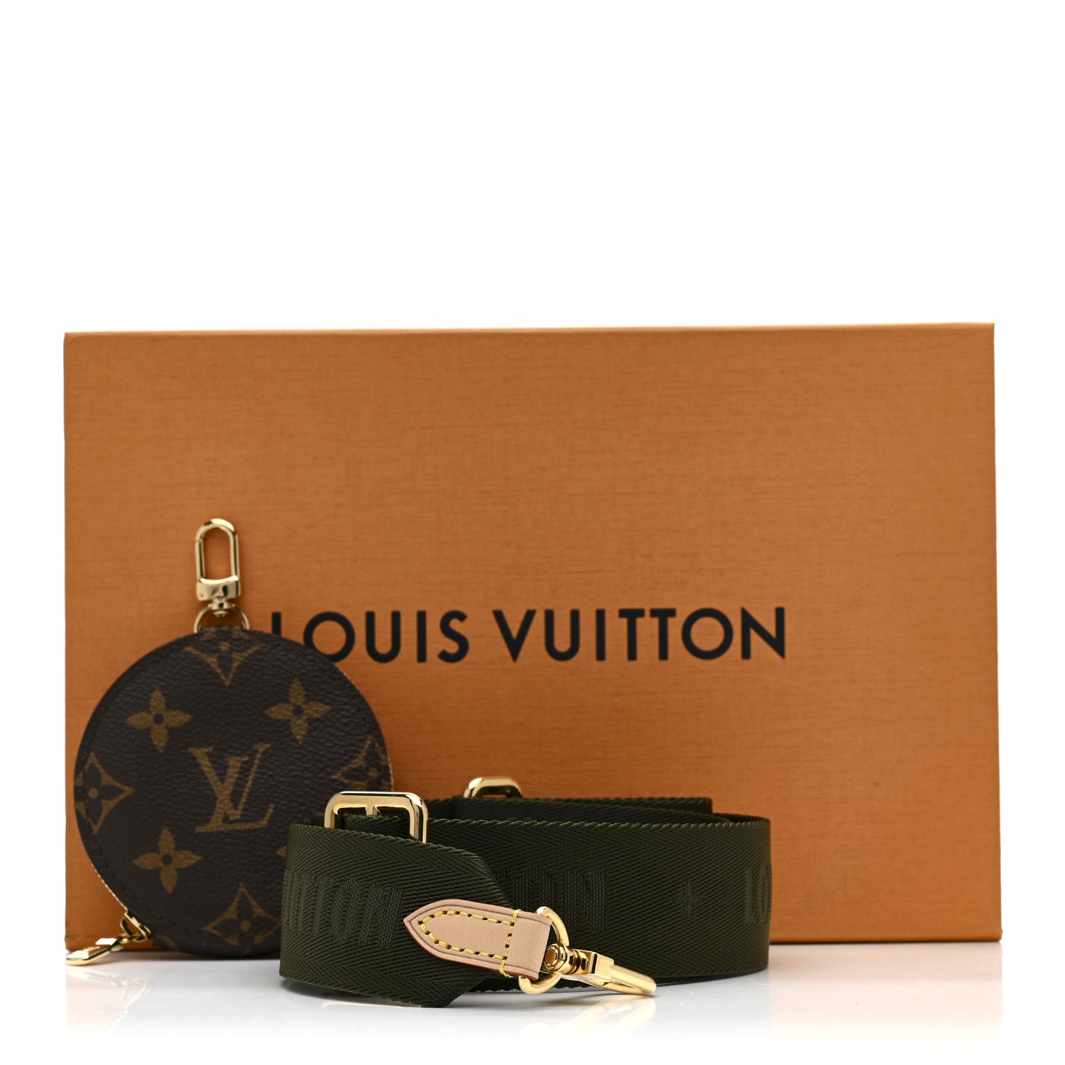 Monogram Multi Pochette Accessories Bandouliere Shoulder Strap Kaki