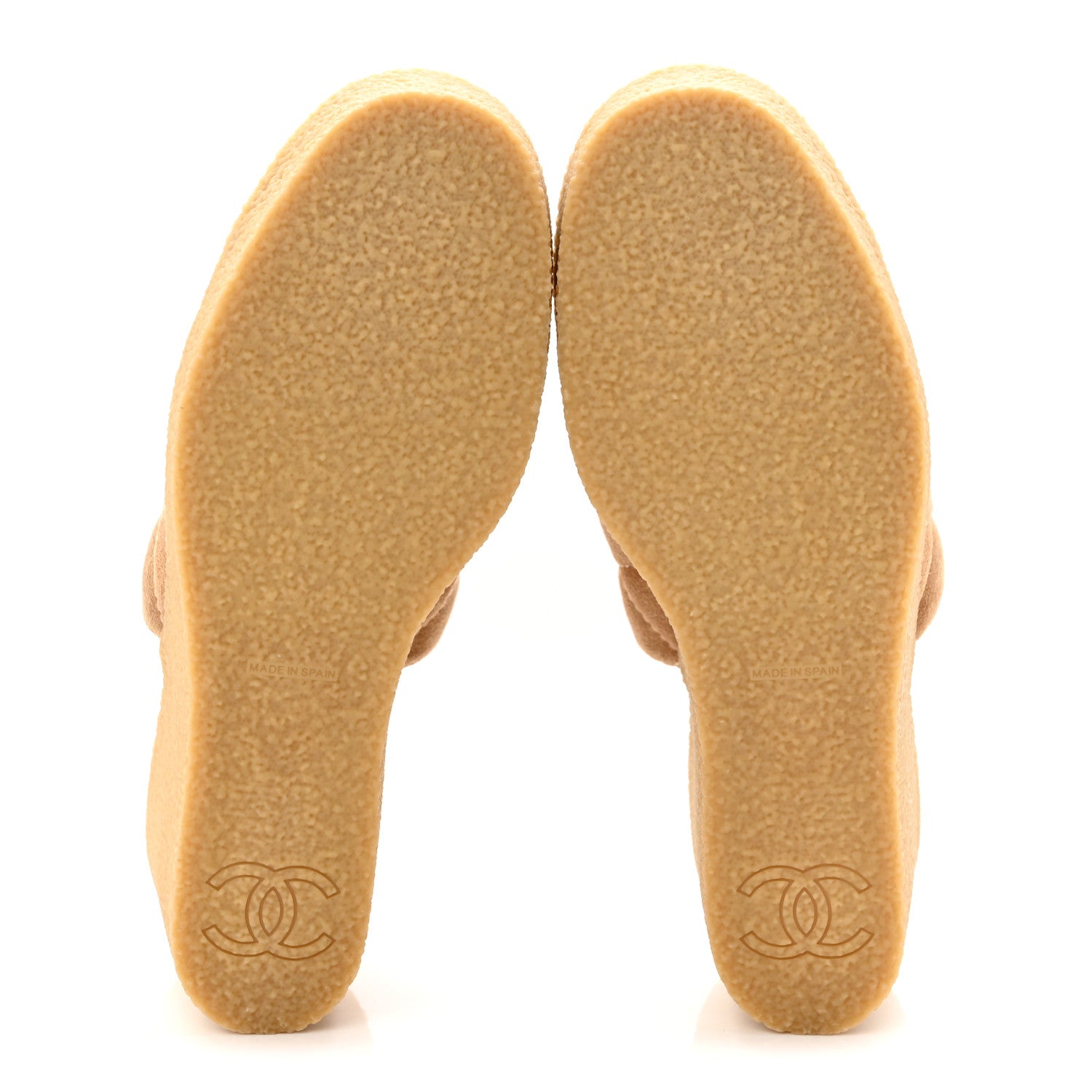 Suede Calfskin Lambskin Quilted CC Mules 40 Beige Black