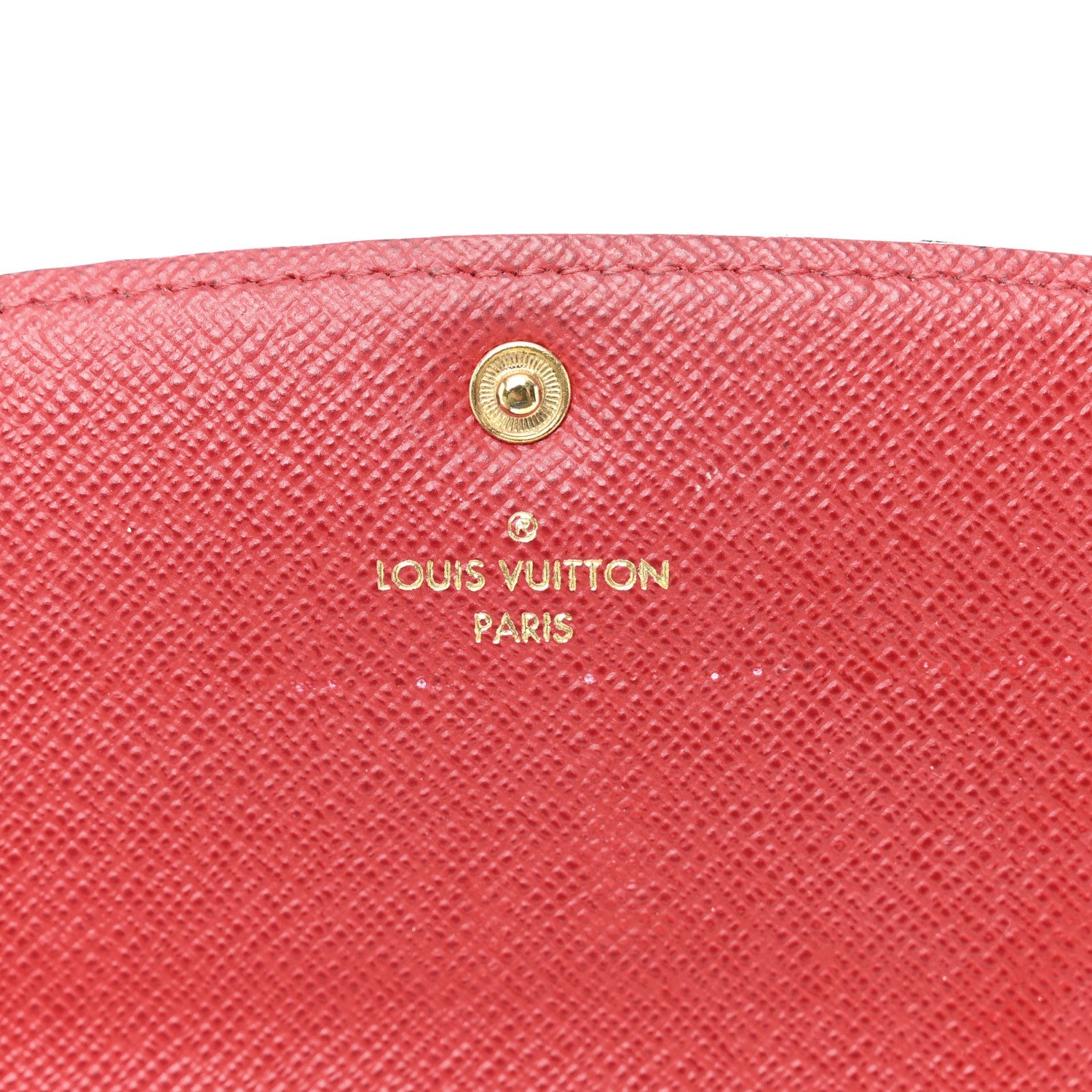 Damier Ebene Emilie Wallet Red