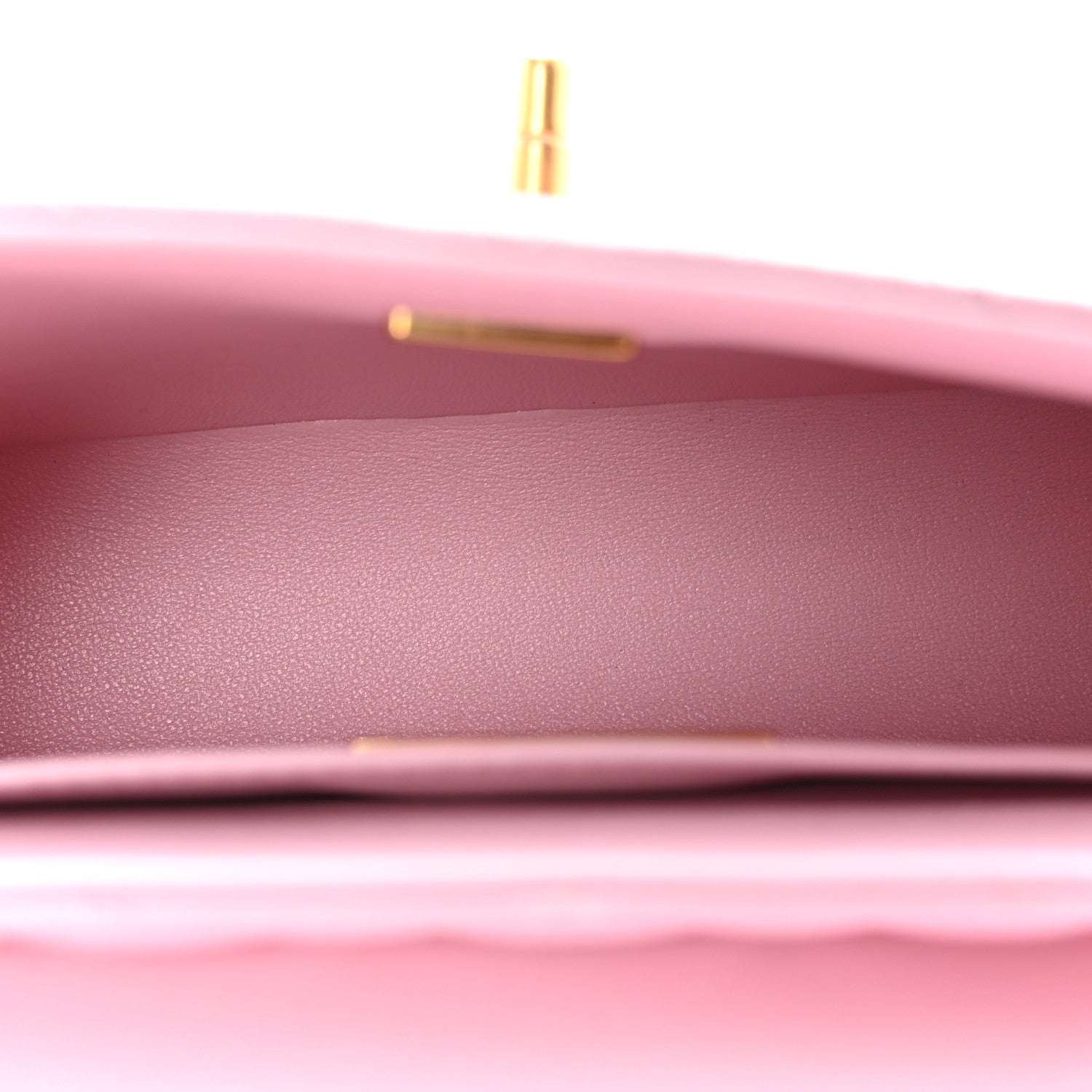Lambskin Quilted Mini Flap Top Handle Bag Light Pink