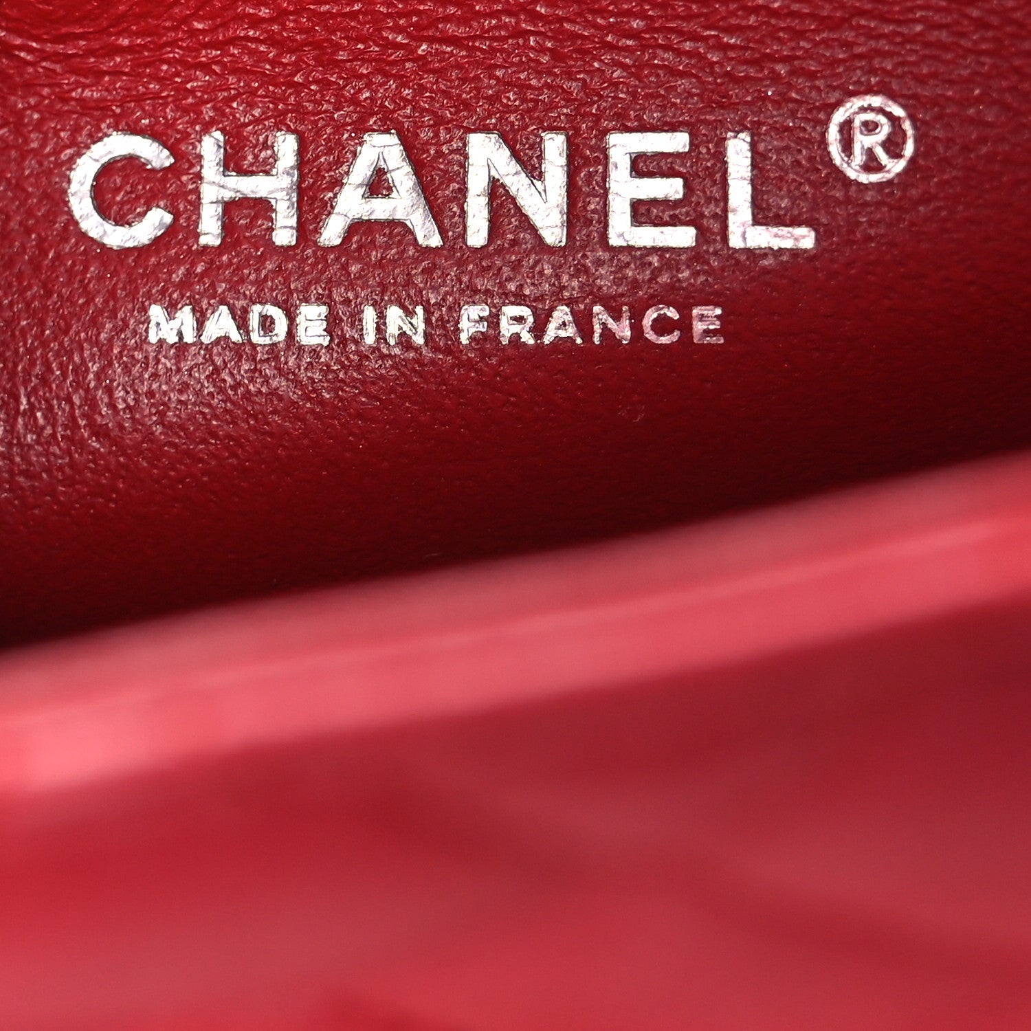 Lambskin Quilted Mini Square Flap Red