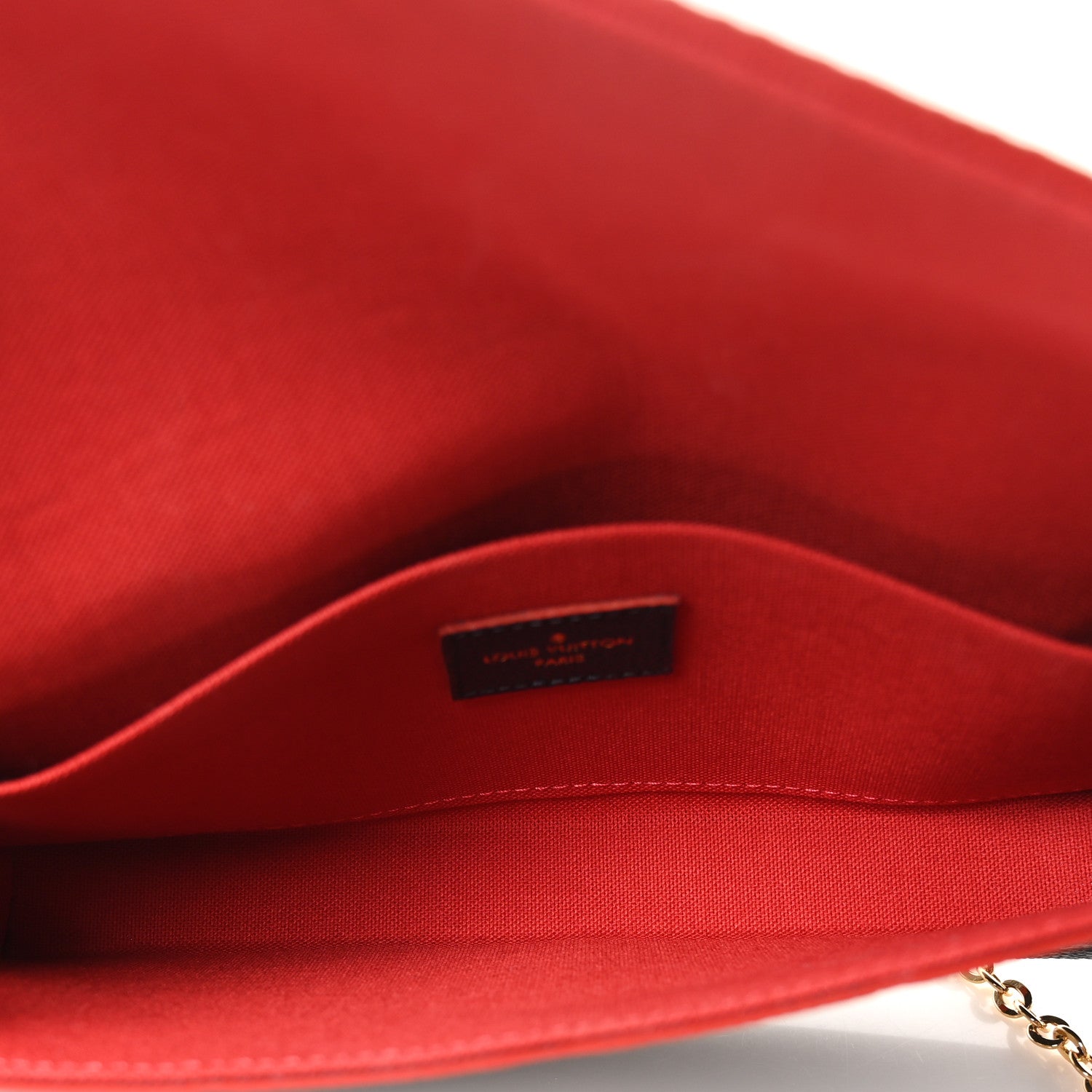 Empreinte Pochette Felicie Chain Wallet Marine Rouge