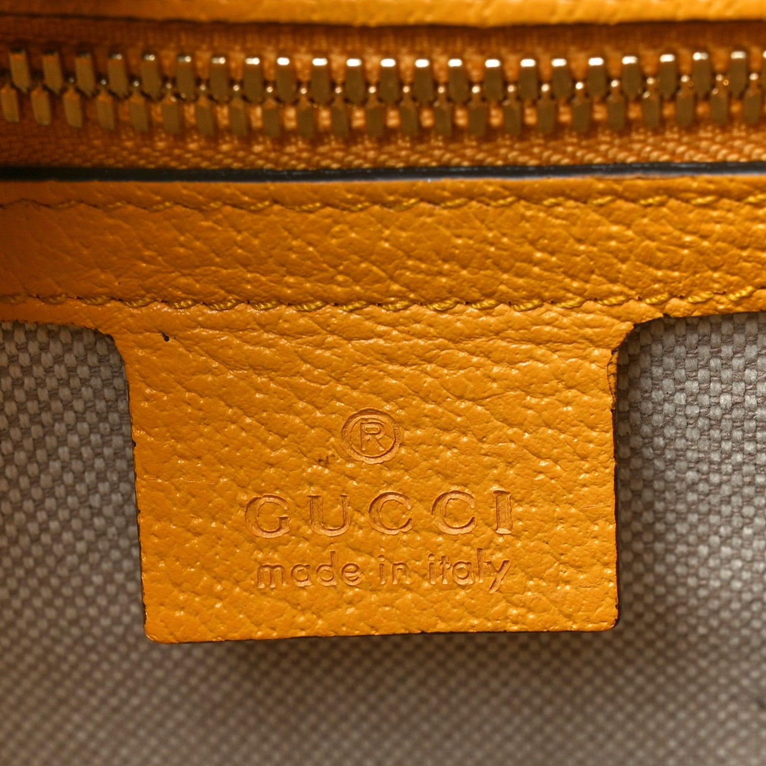 Fabric Embroidered Capri Striped Tote Bag Yellow