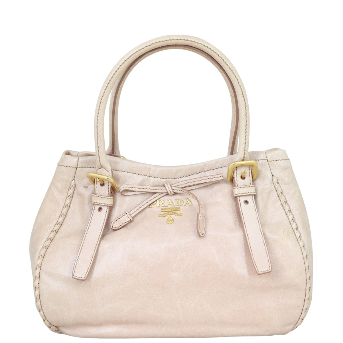 Prada Vitello Shine Bow Satchel
