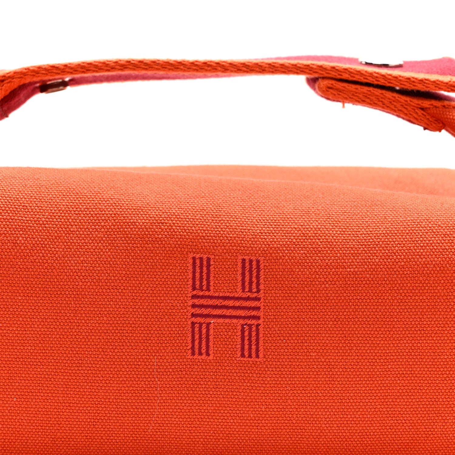 Canvas Small Bride-A-Brac Pouch Orange Burgundy