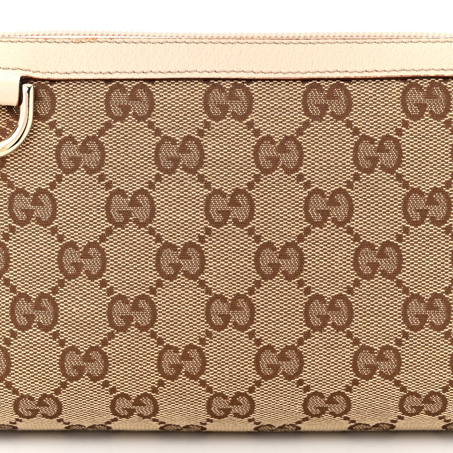 Monogram D Ring Cosmetic Case White