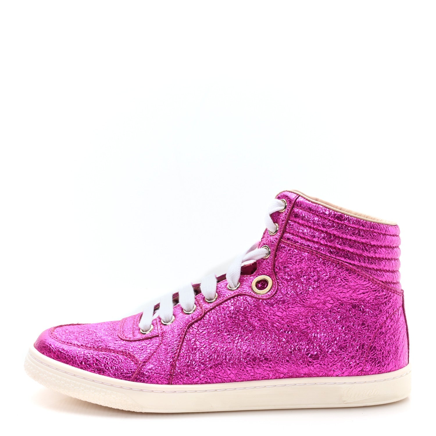Galassia Womens High Top Sneakers 36.5 Fuxia