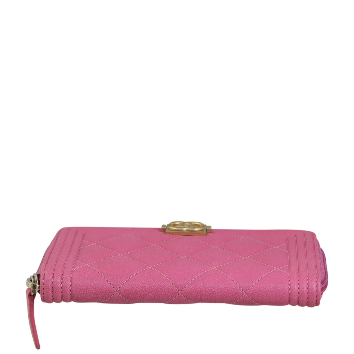 Chanel Boy Zip Around Wallet