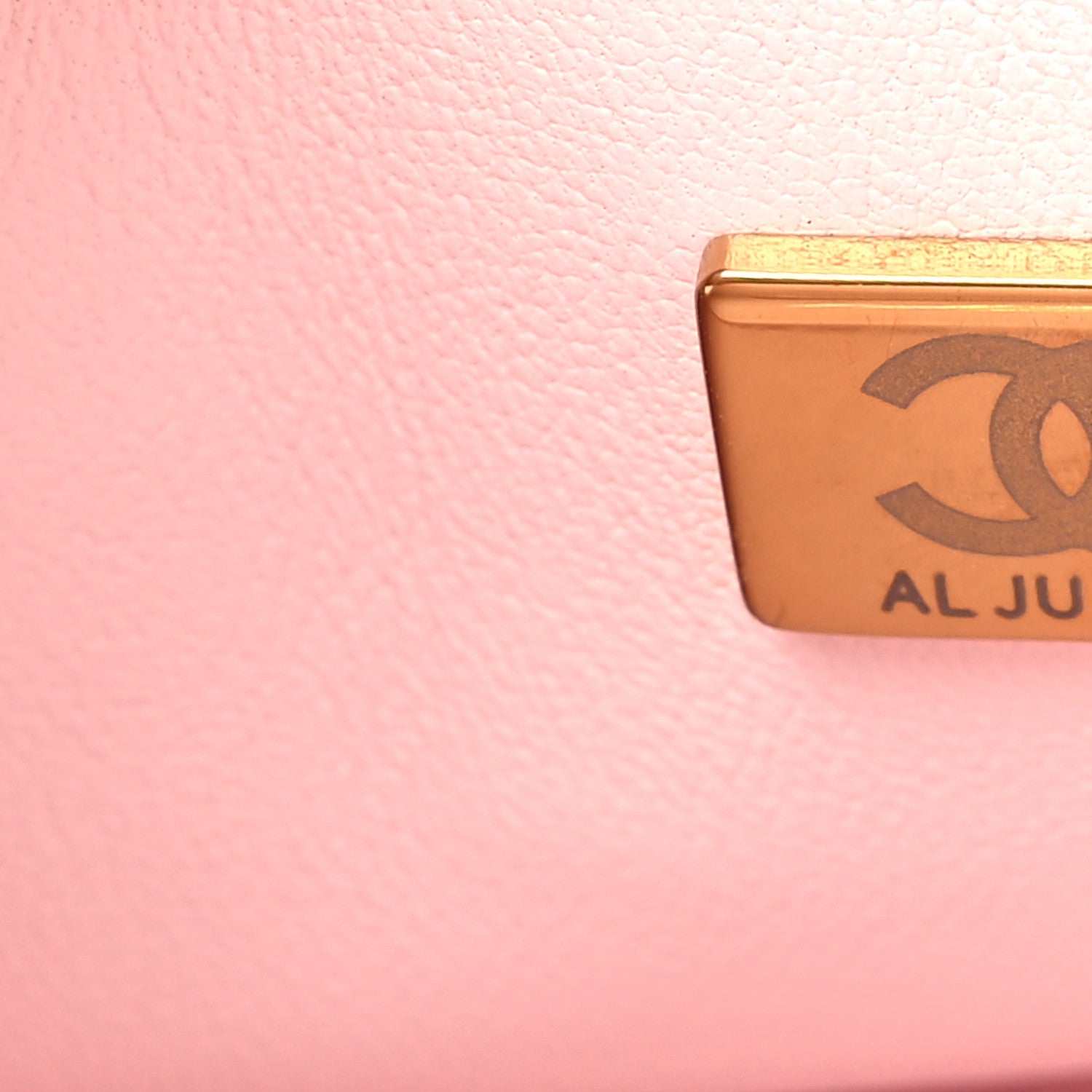 Caviar Quilted Medium Double Flap Light Pink