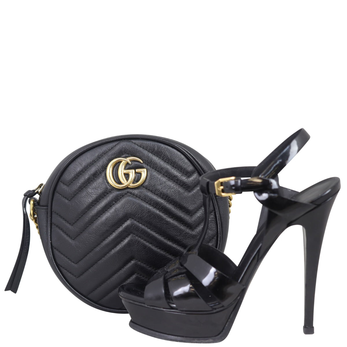Gucci GG Marmont Round Chain Shoulder Bag