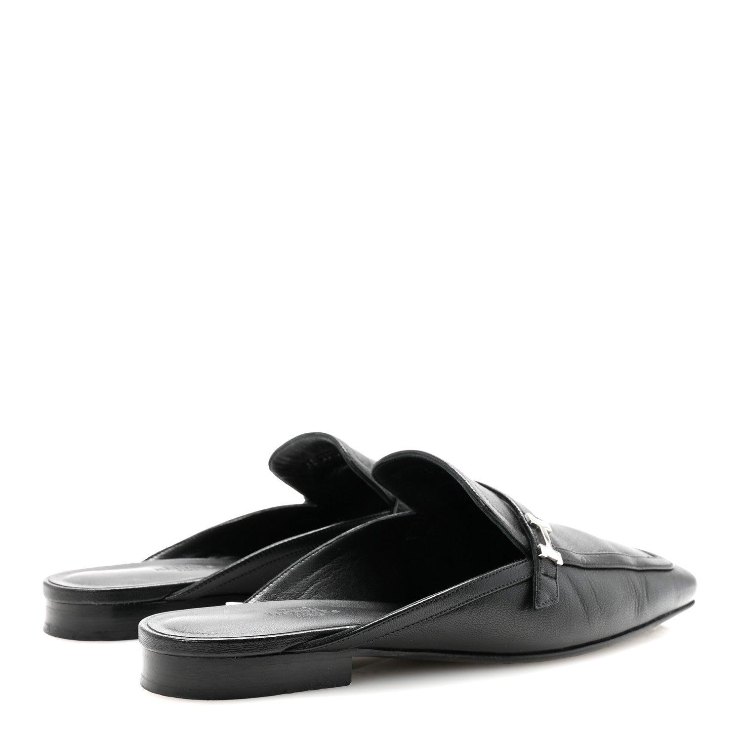 Goatskin Groupie Mules 39 Black
