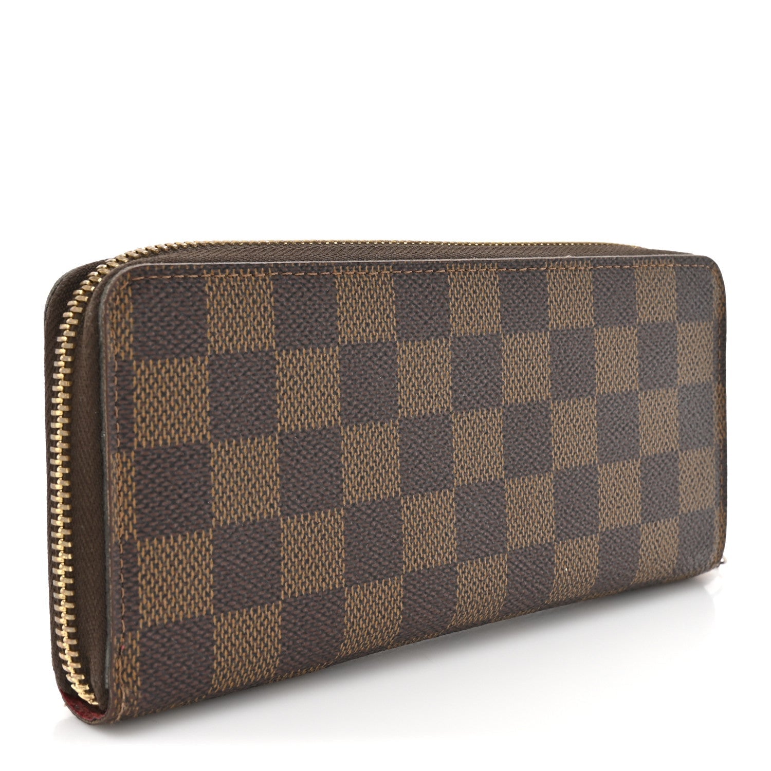 Damier Ebene Clemence Wallet Cherry