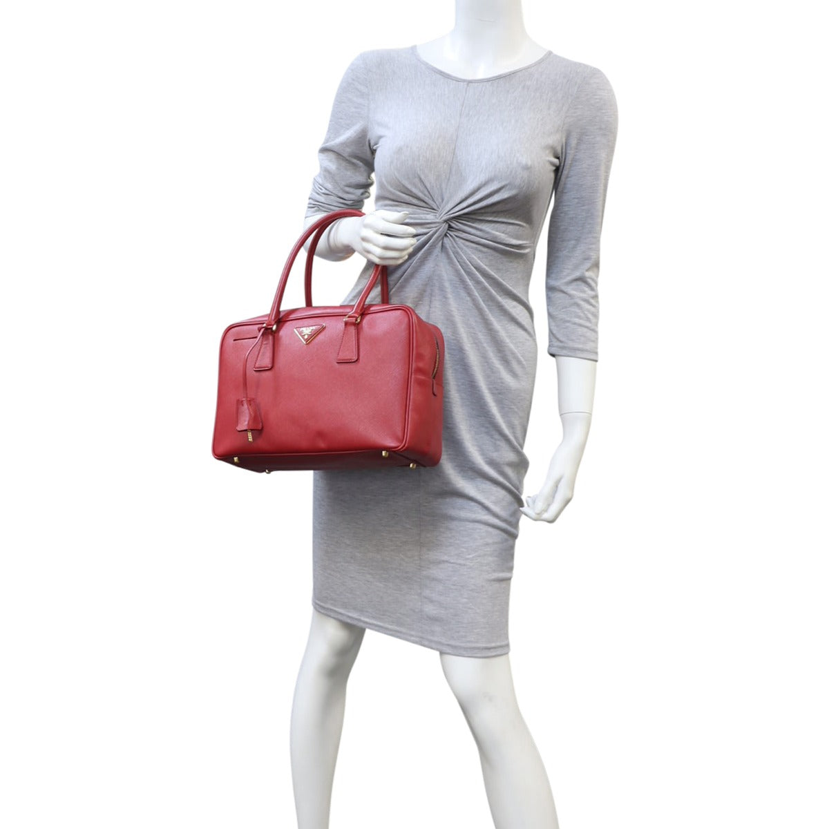 Prada Saffiano Lux Bauletto Bag