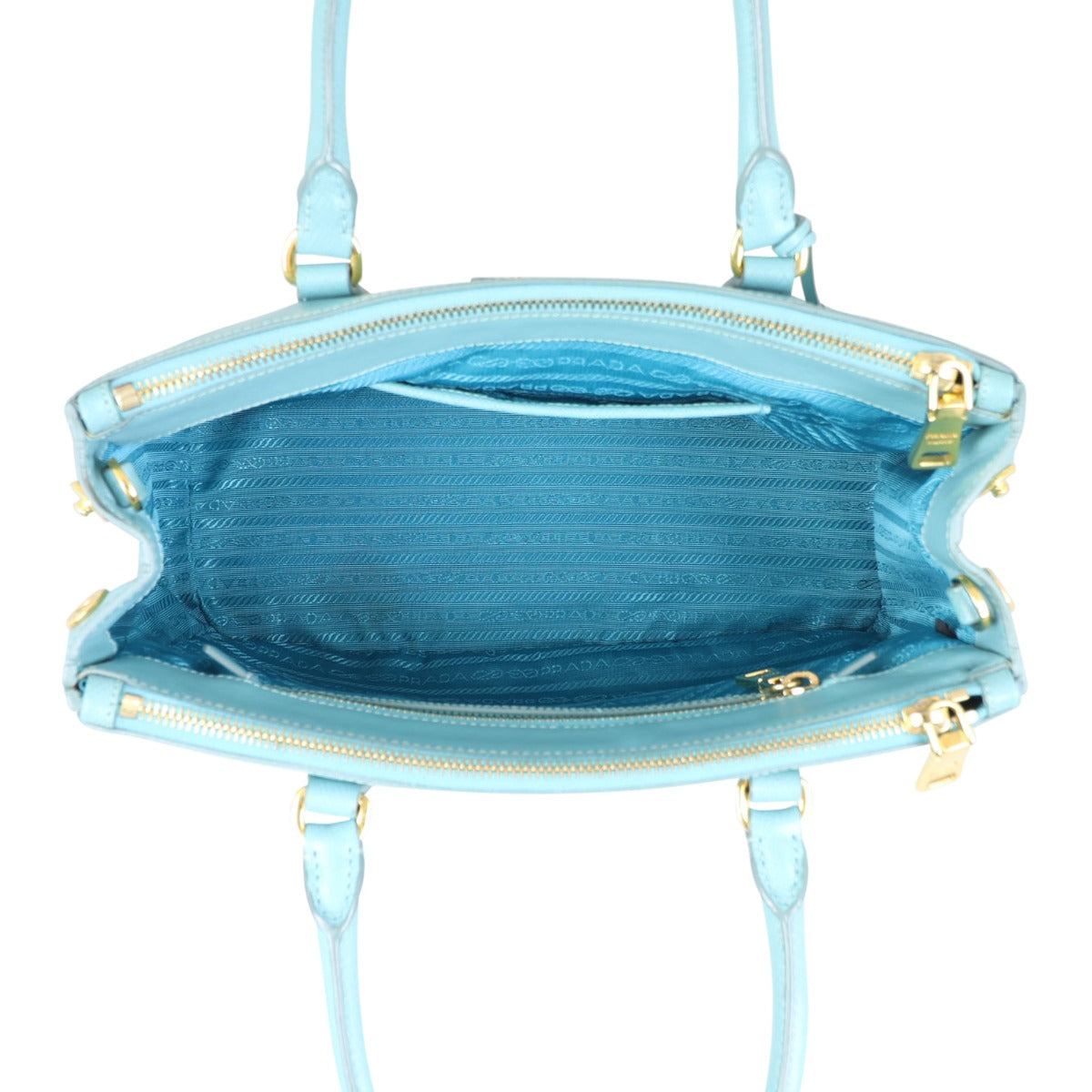 Prada Saffiano Lux Galleria Double Zip Tote Small