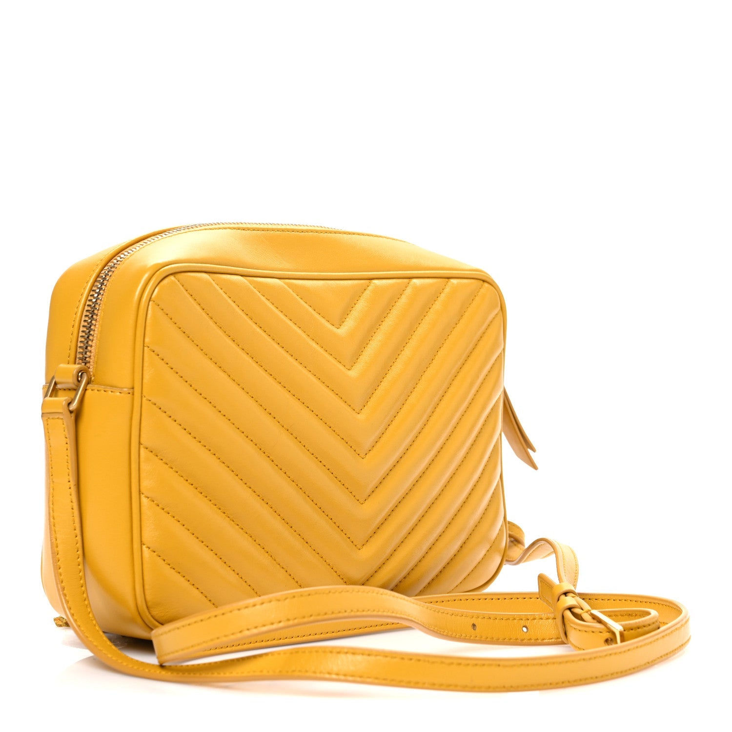 Calfskin Matelasse Monogram Lou Camera Bag Safran