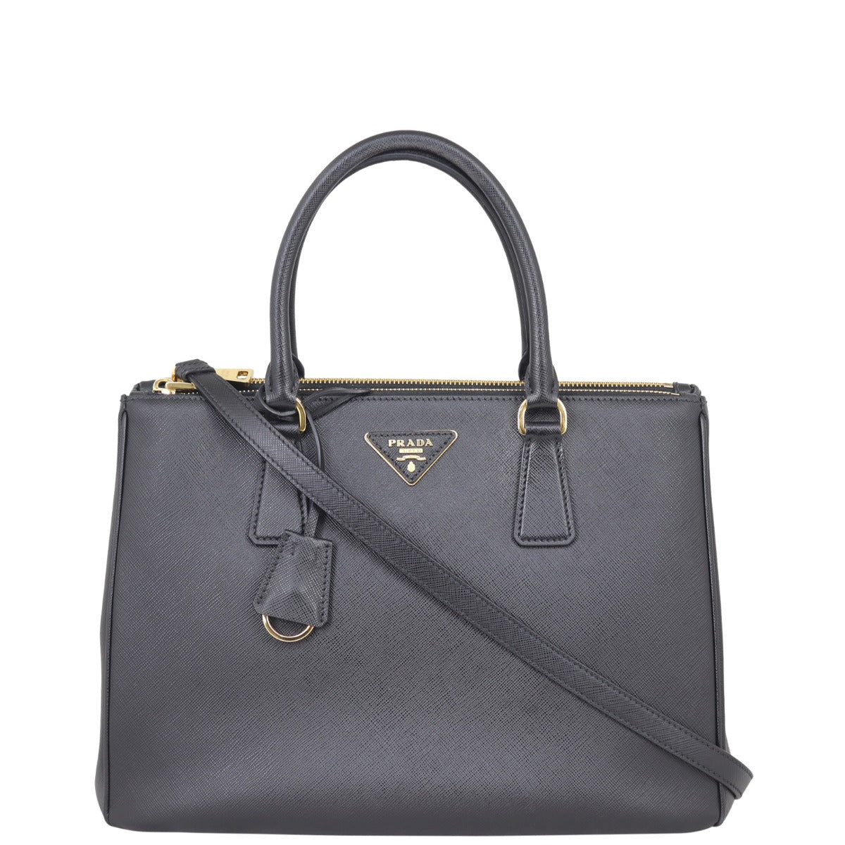 Prada Saffiano Lux Galleria Double Zip Tote Medium