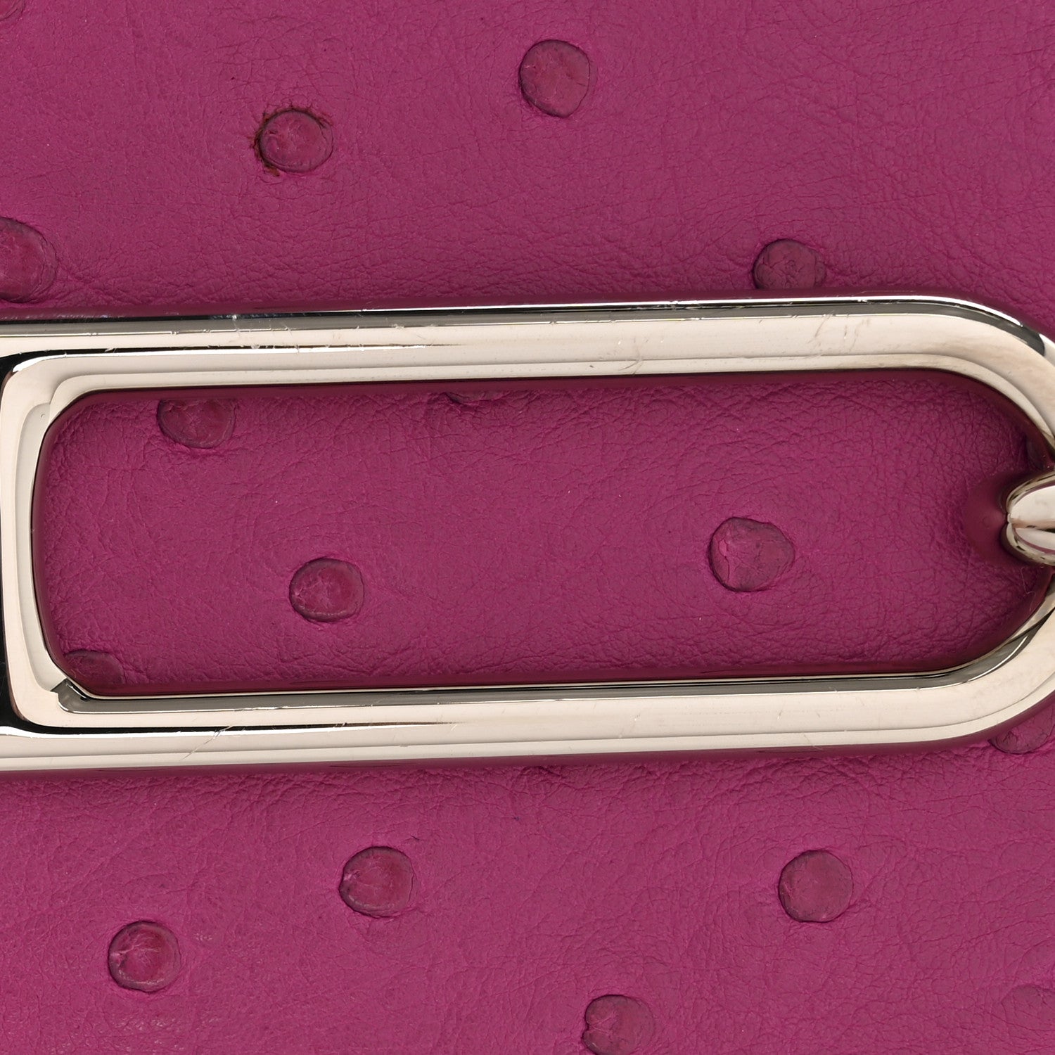 Ostrich Mini Sac Roulis Rose Pourpre