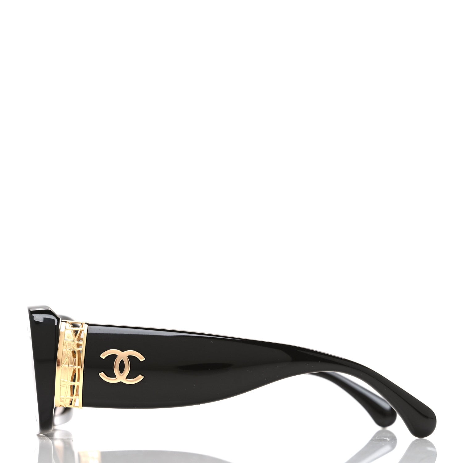 Acetate Rectangle Sunglasses 5534-A Dark Brown