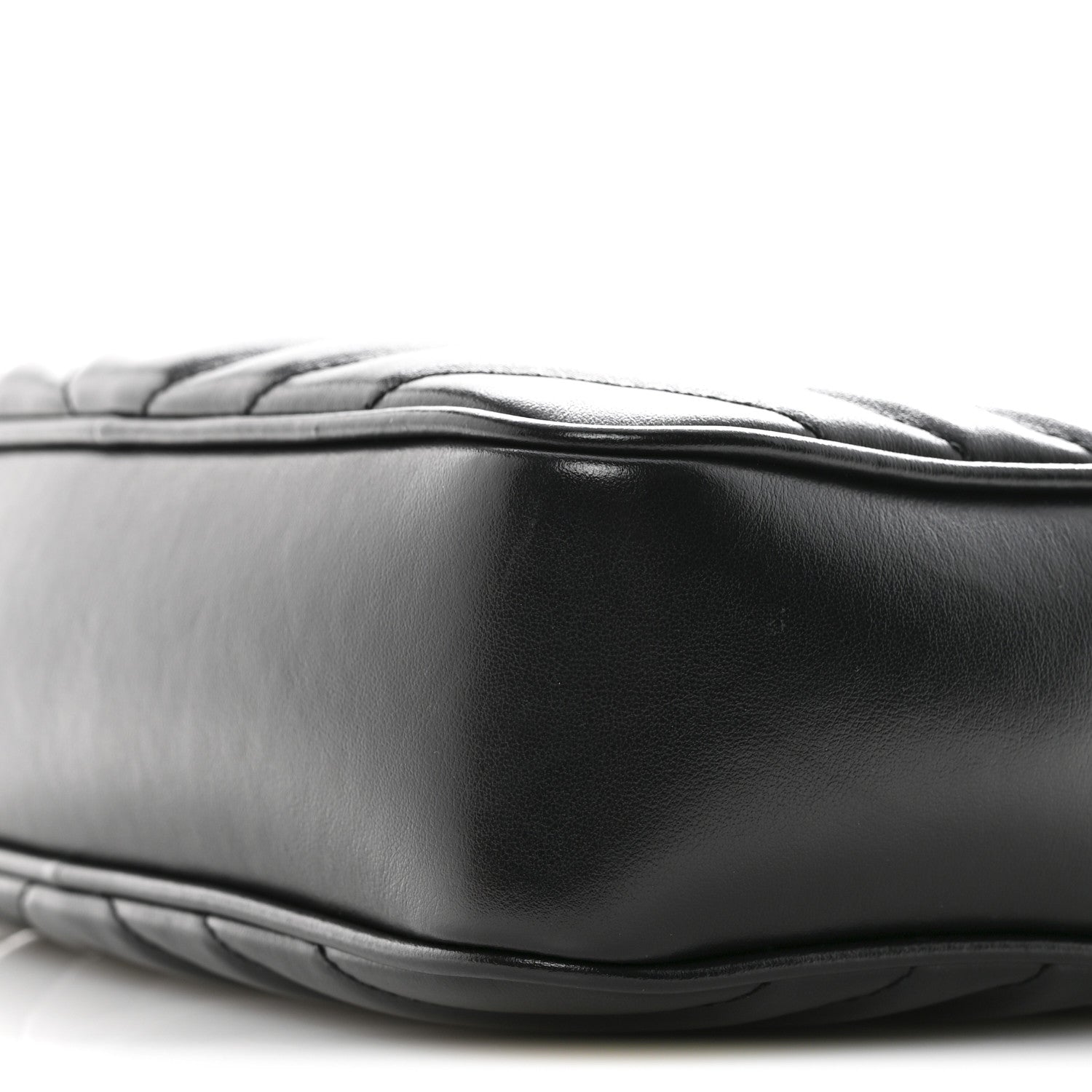 Calfskin Matelasse Monogram Lou Camera Bag Black