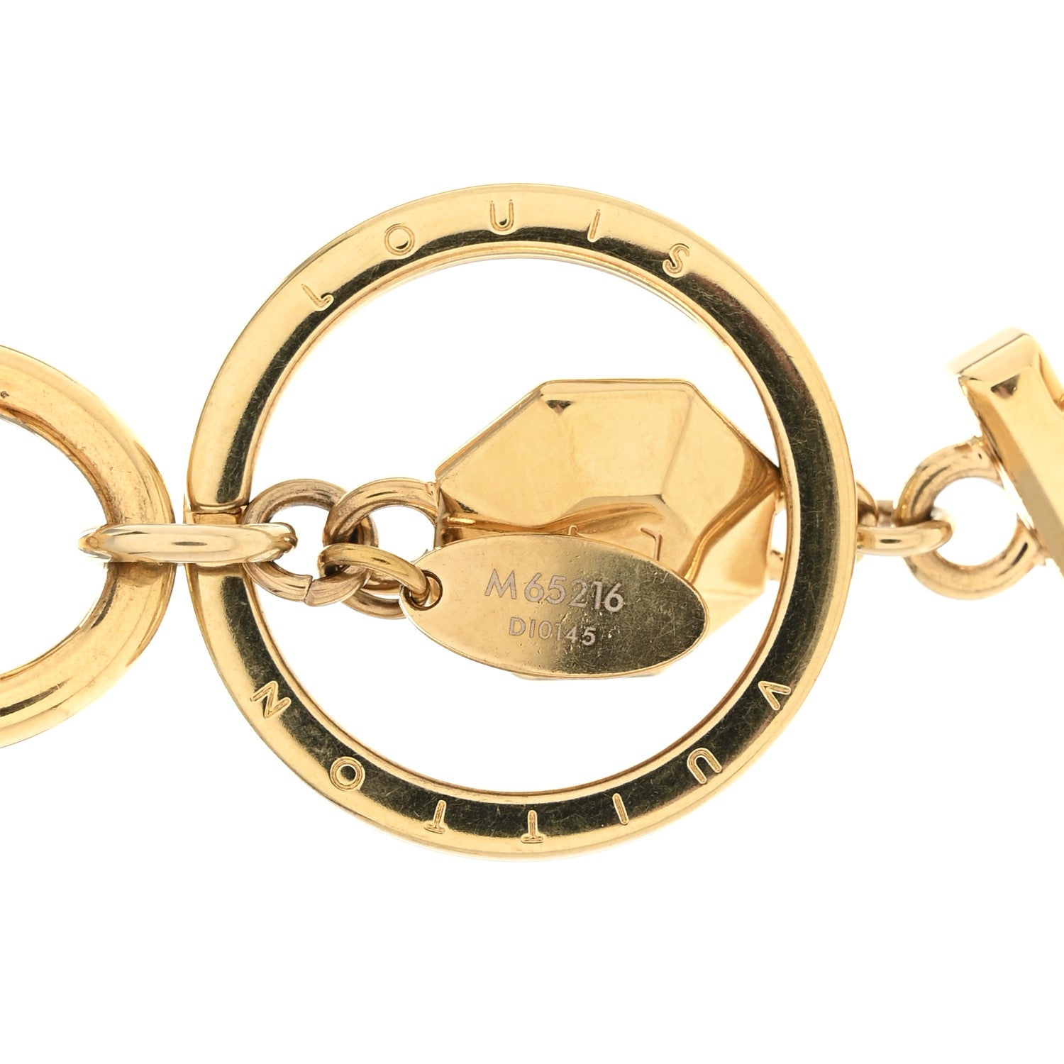 LV Facettes Bag Charm Key Holder Gold