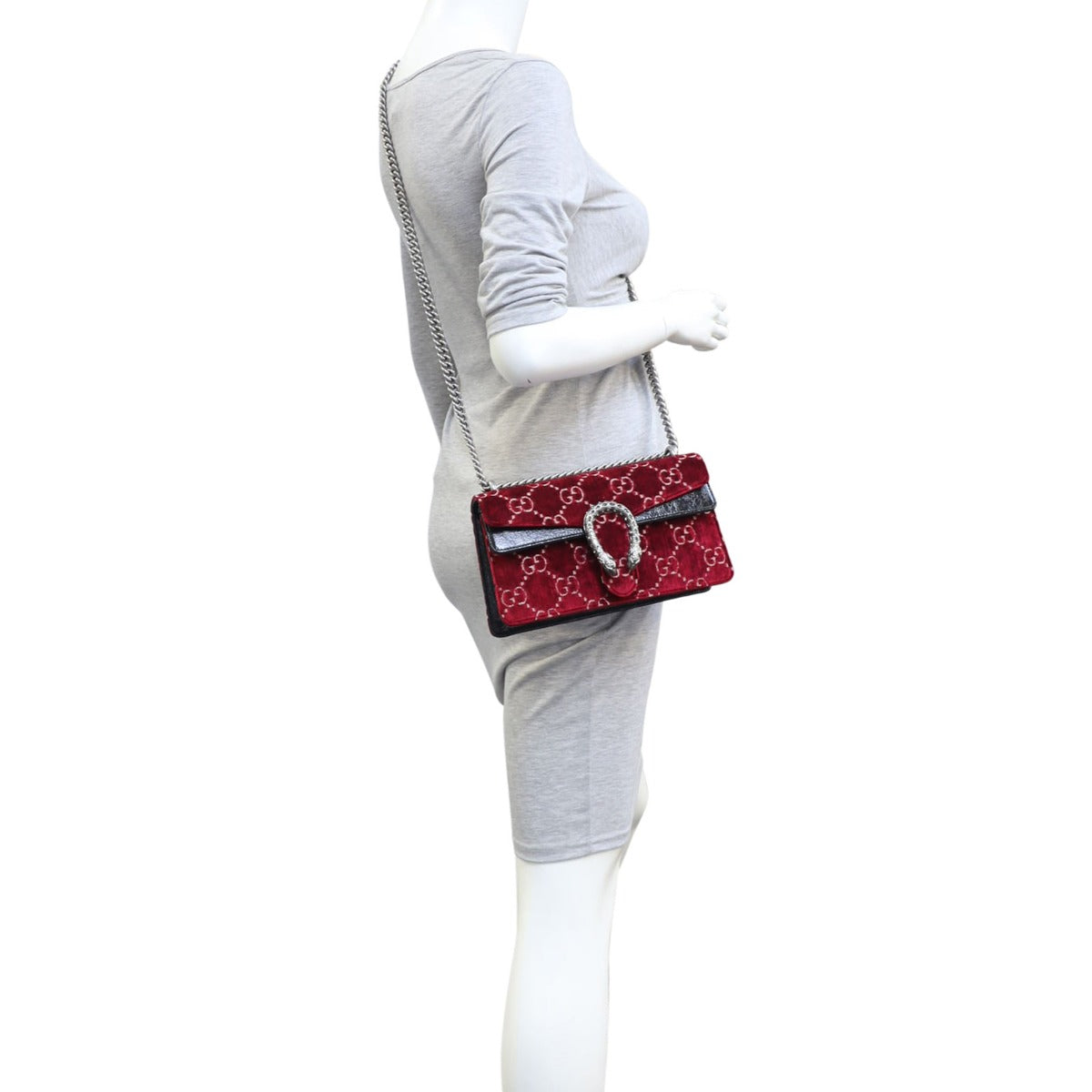 Gucci Dionysus GG Velvet Small Shoulder Bag