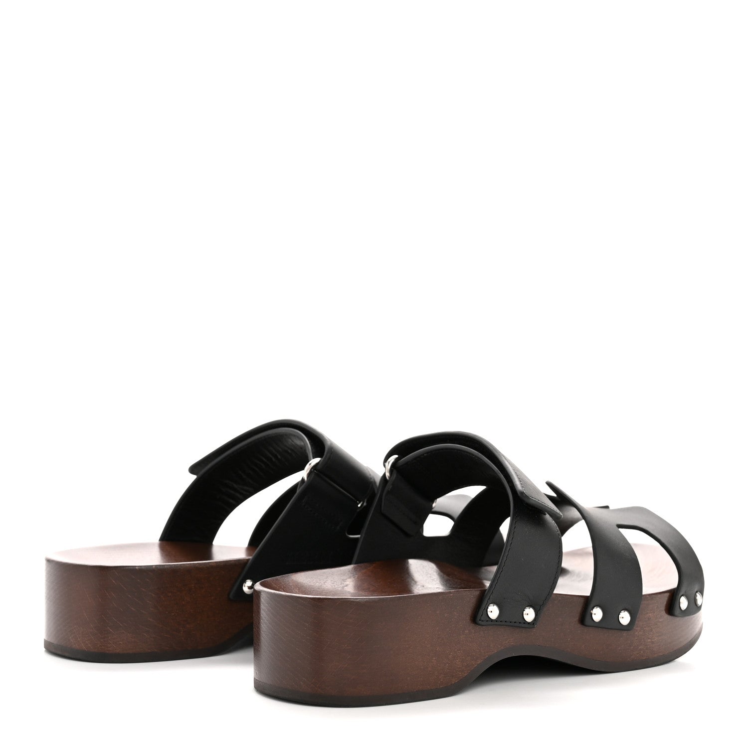 Calfskin Womens Kos Clog 37 Black