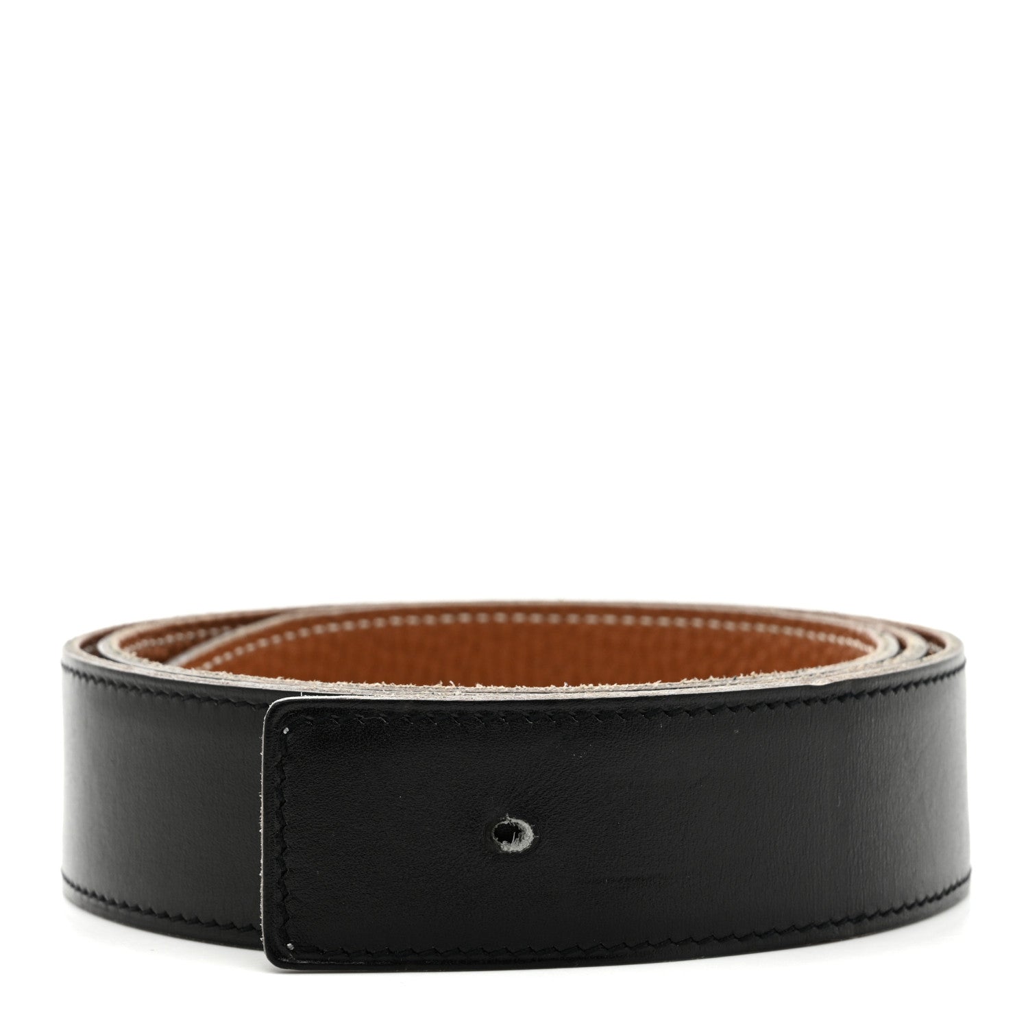 Box Togo Reversible 32mm Belt Strap 85 Black Gold