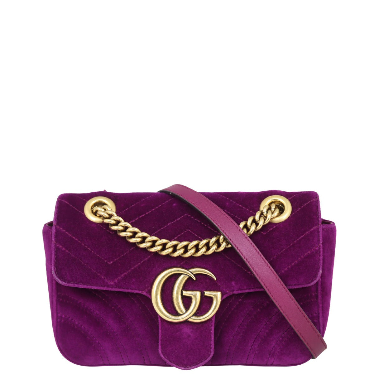 Gucci GG Marmont Velvet Mini Shoulder Bag