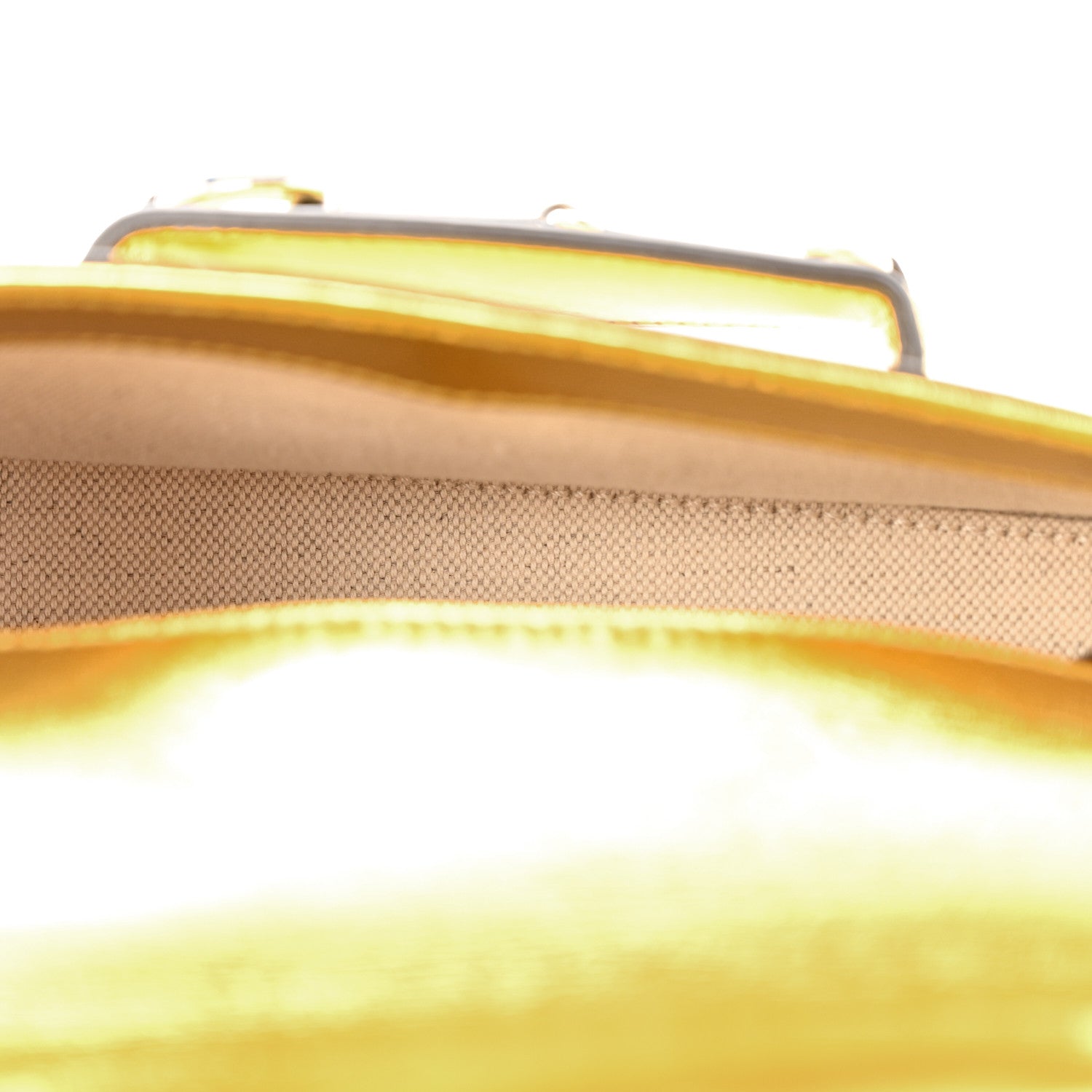 Metallic Calfskin Mini Horsebit 1955 Asymmetric Shoulder Bag Gold
