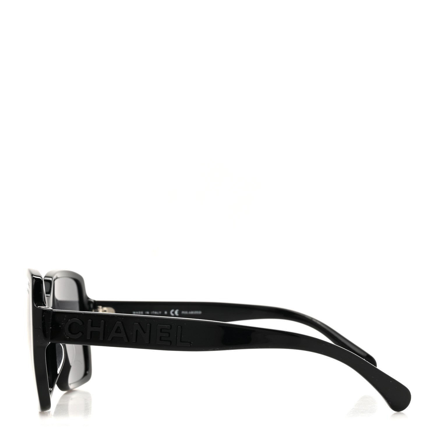 Acetate Polarized Square Sunglasses 5408 Black