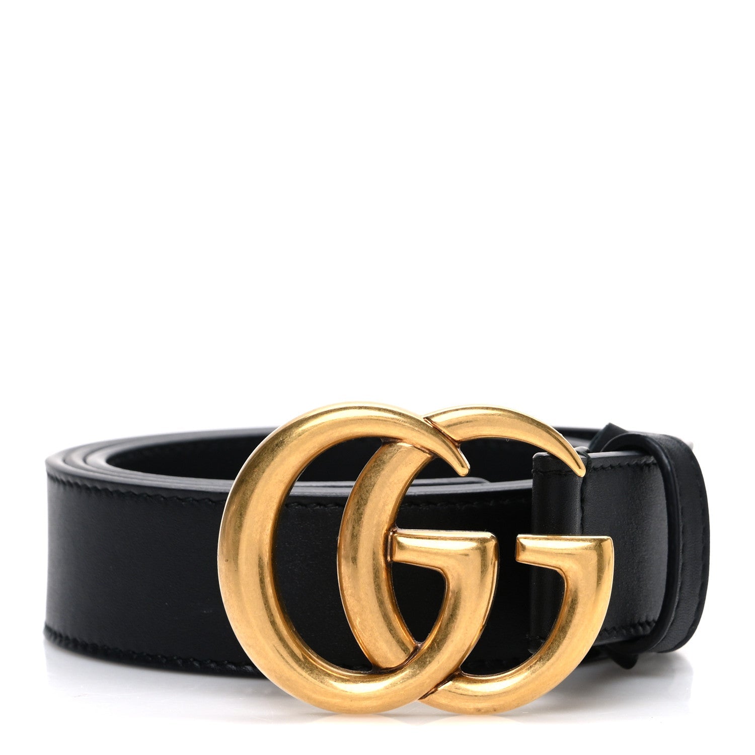 Calfskin Double G 30mm Belt 80 32 Black