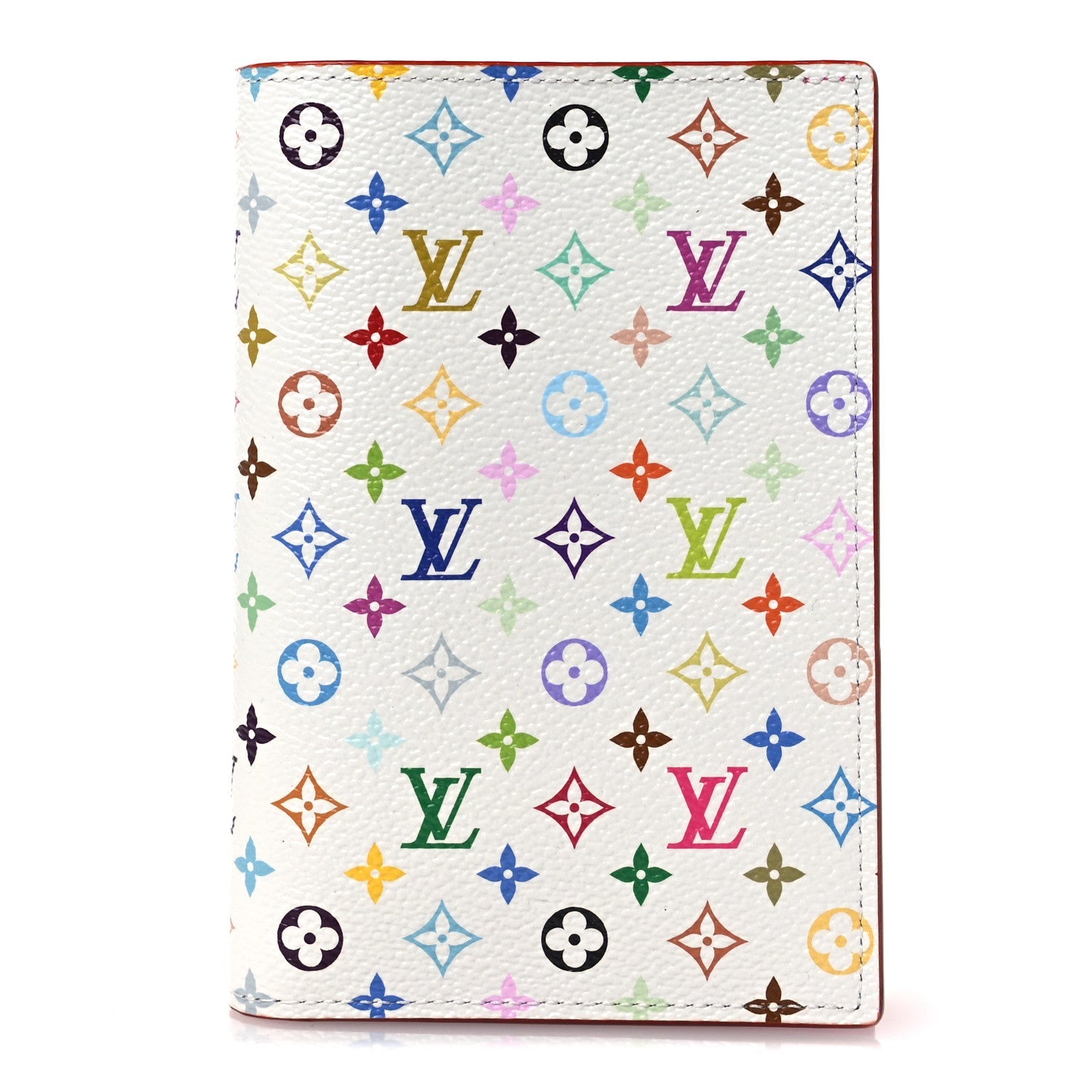 LV X TM Monogram Multicolor Passport Cover White
