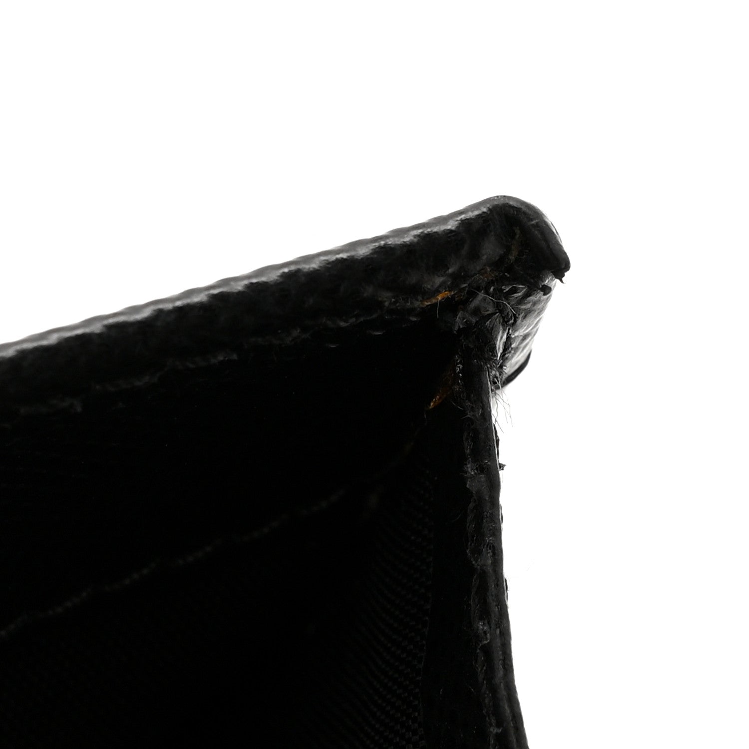 Saffiano Metal Oro Chain Wallet Black