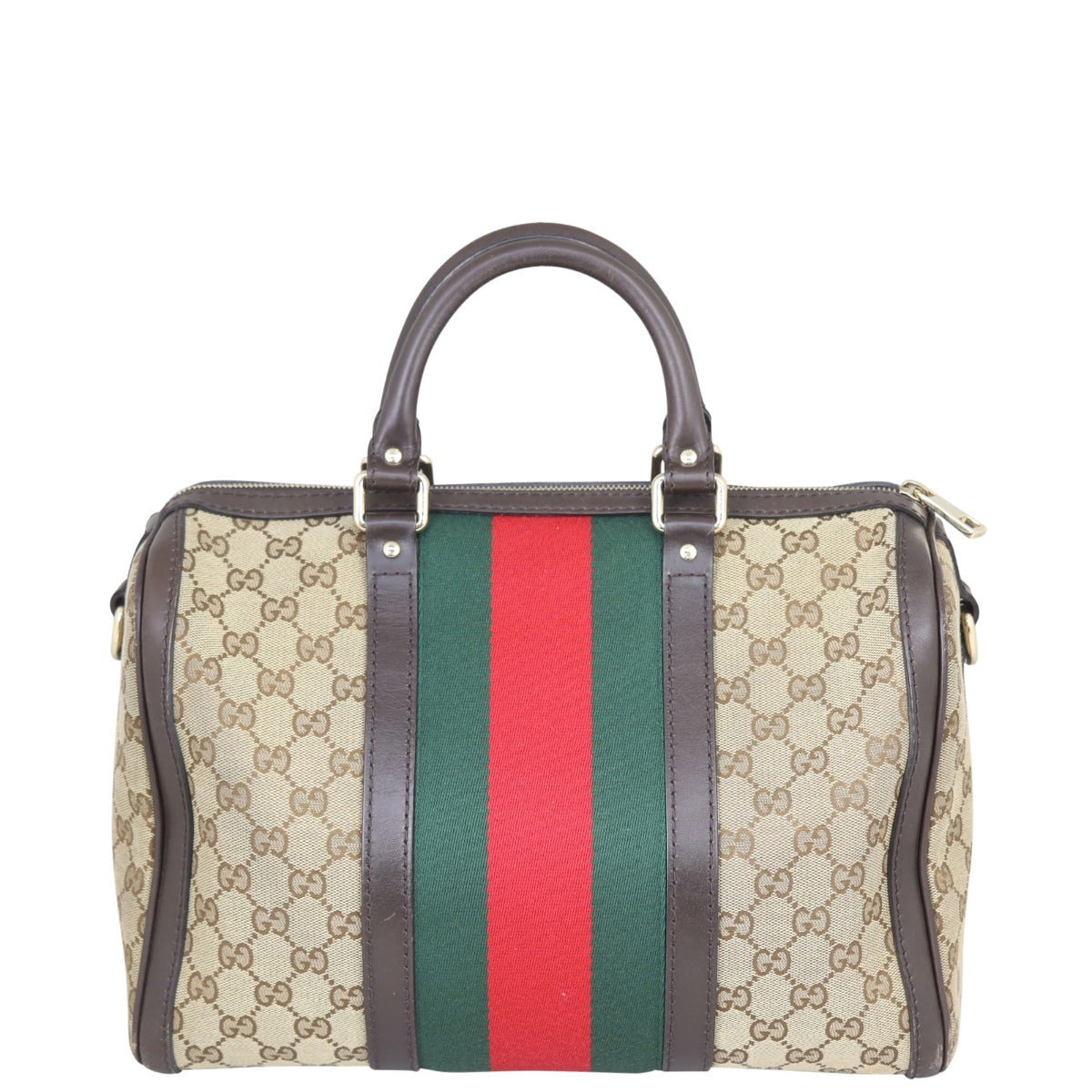 Gucci Vintage Web Original GG Boston Bag Medium