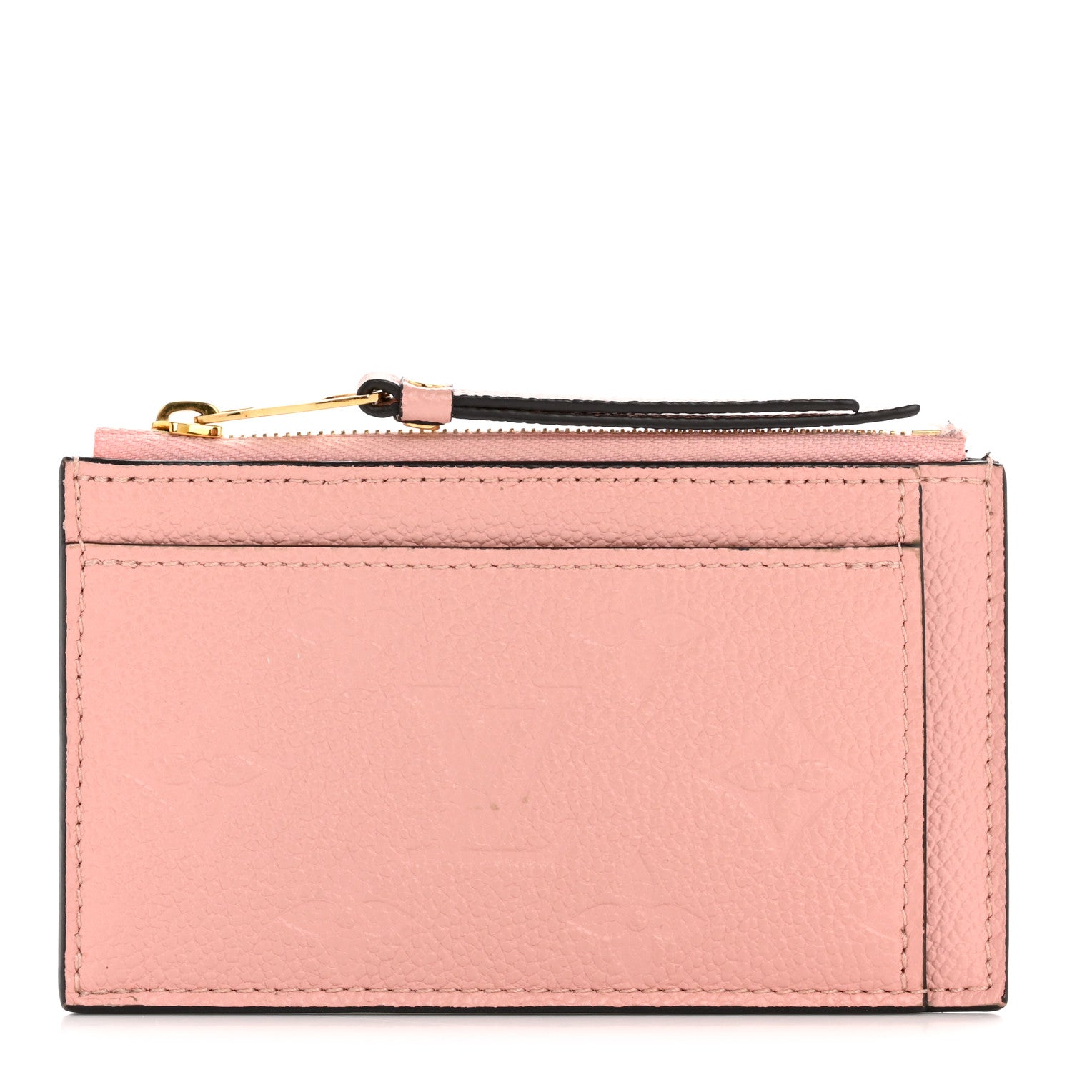 Empreinte Zipper Card Holder Rose Poudre