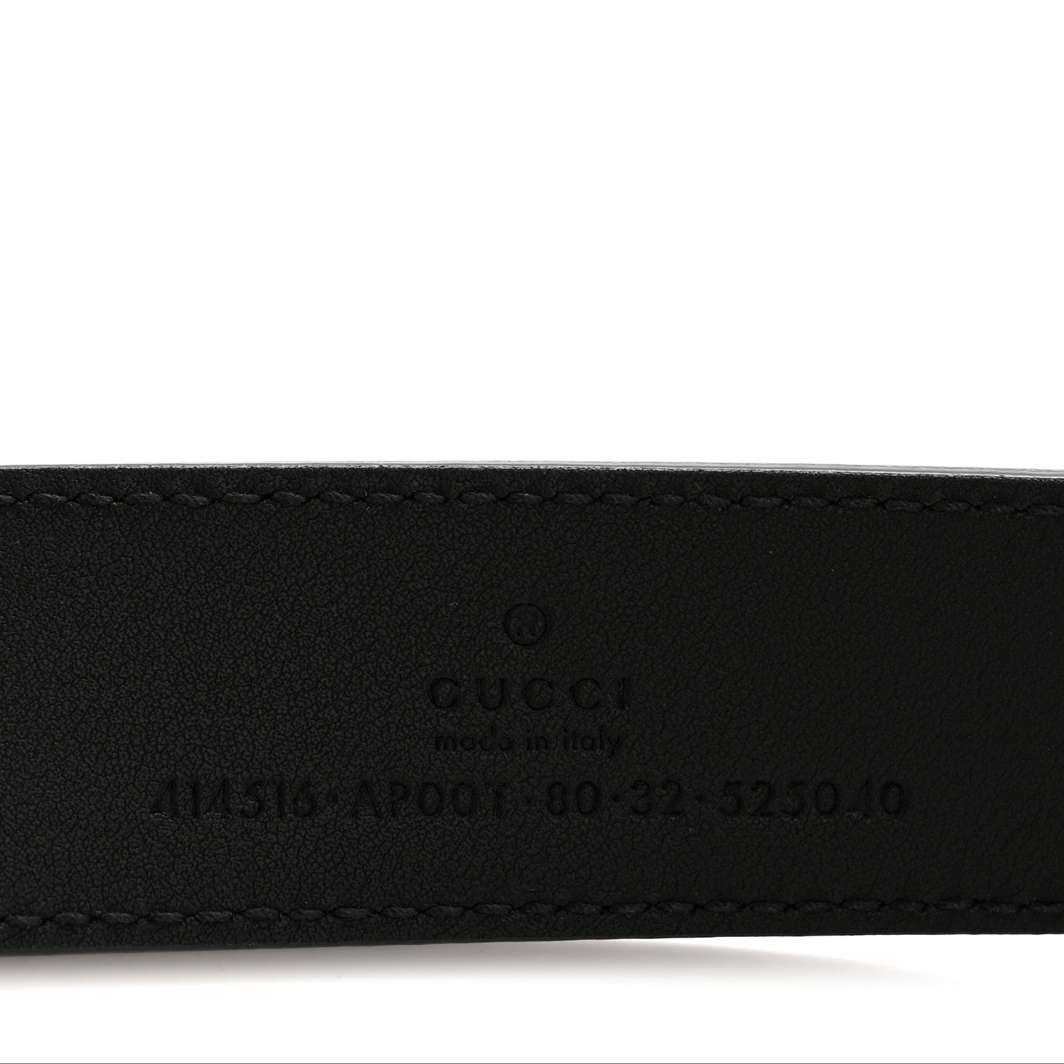 Calfskin Double G 30mm Belt 80 32 Black