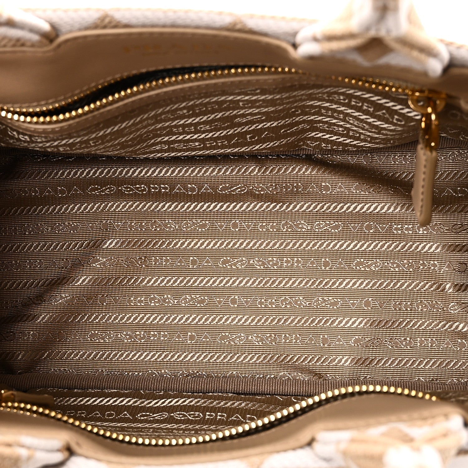 Jacquard Triangolo Symbole Embroidered Tote Corda Talco