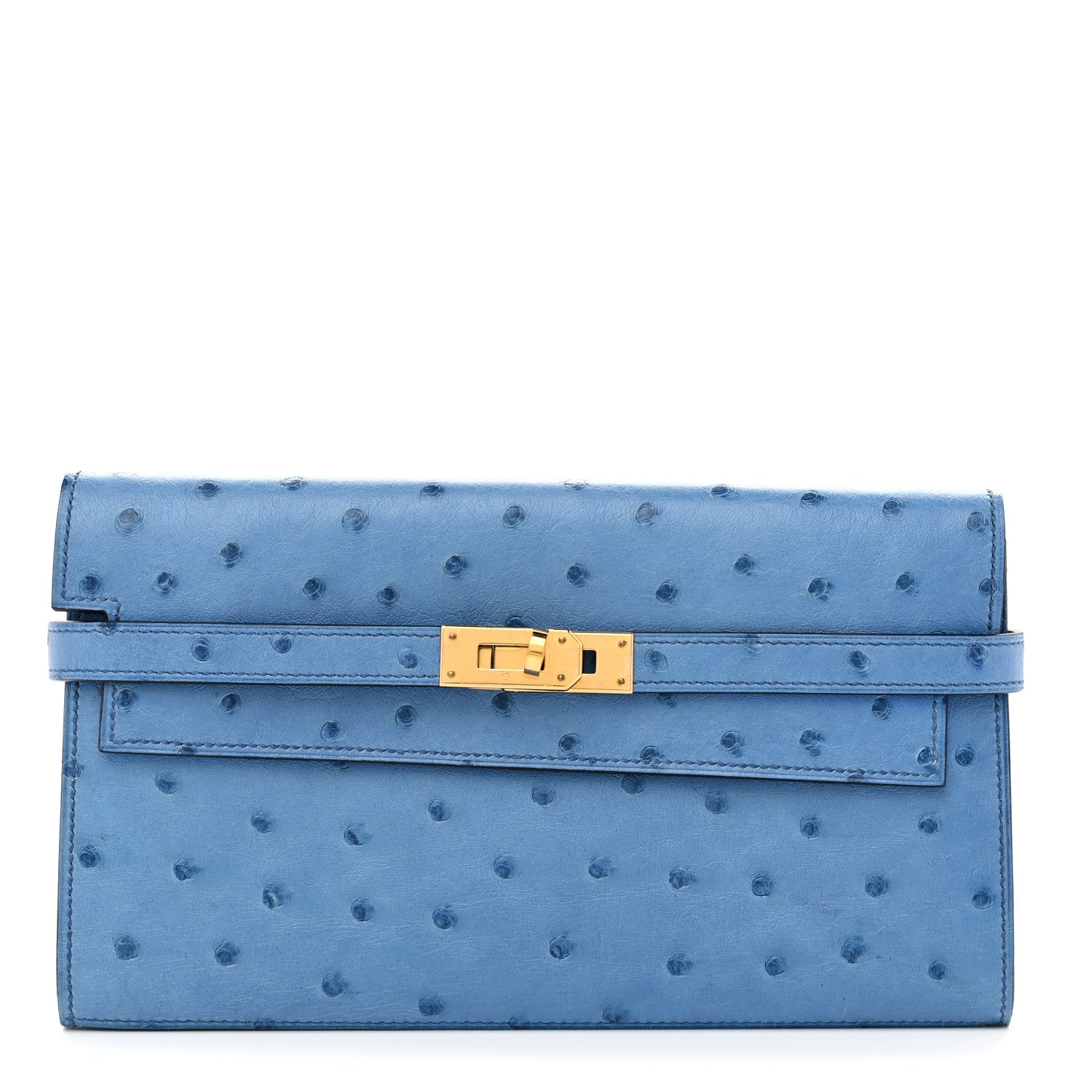 Ostrich Kelly Longue Wallet Mykonos