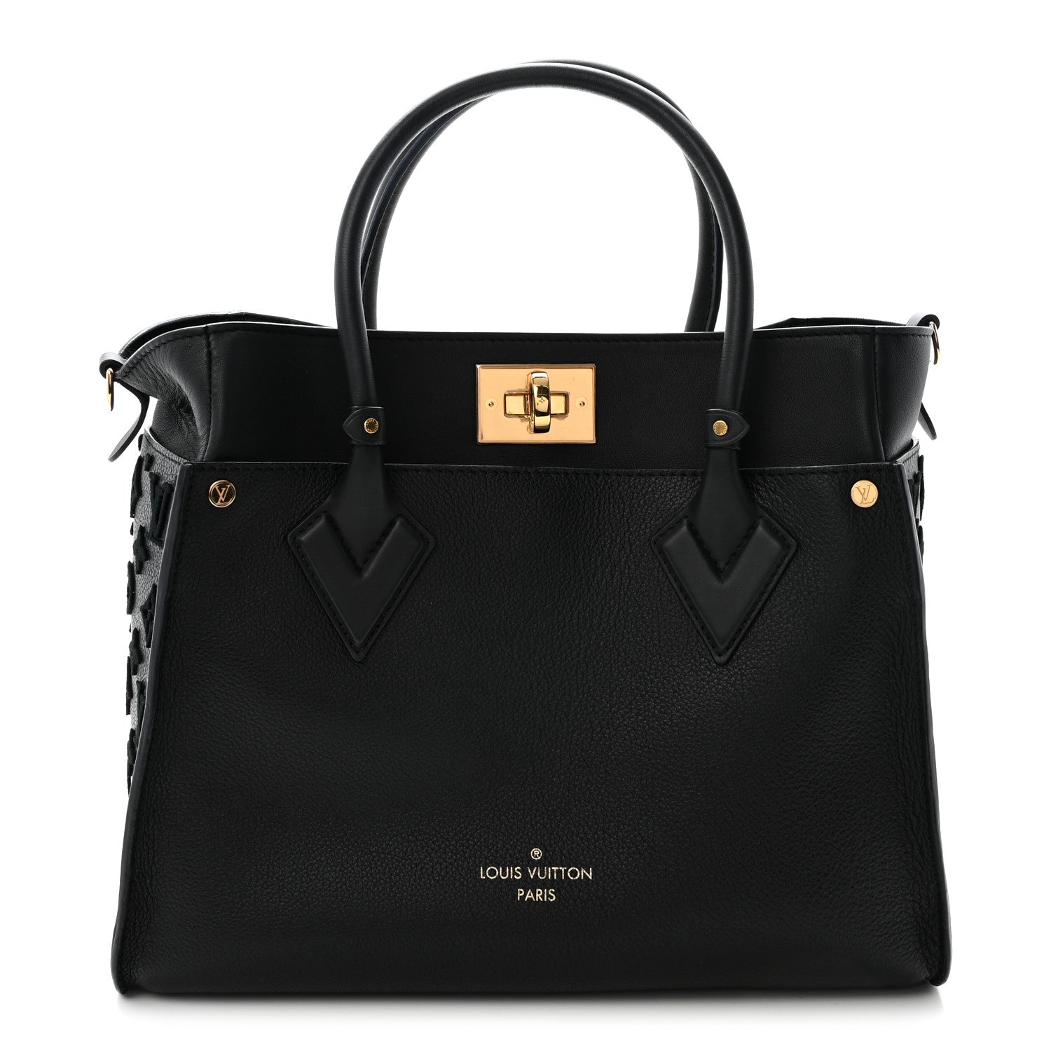 Calfskin Monogram Tufting On My Side Black