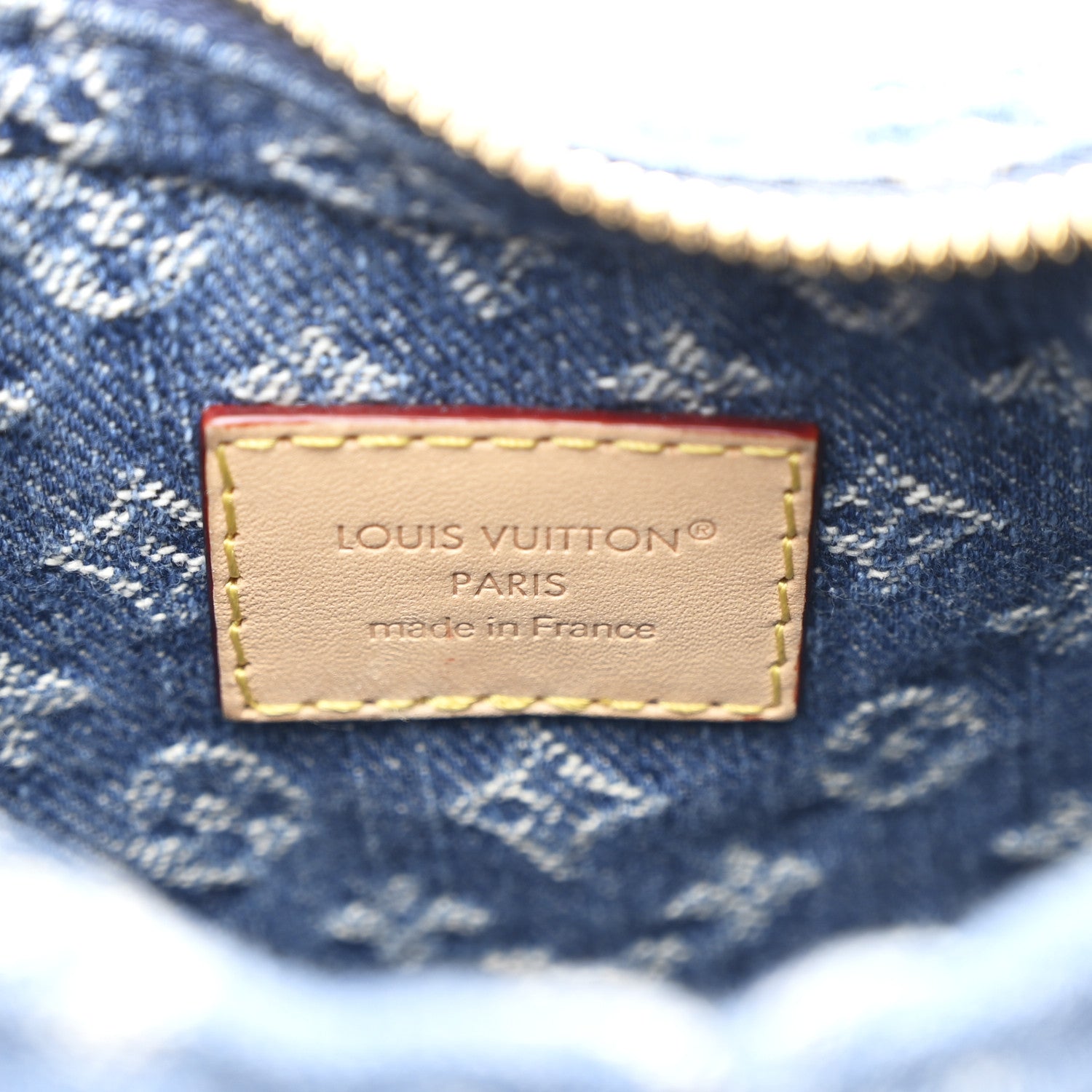 Monogram Denim Pochette Valley Blue