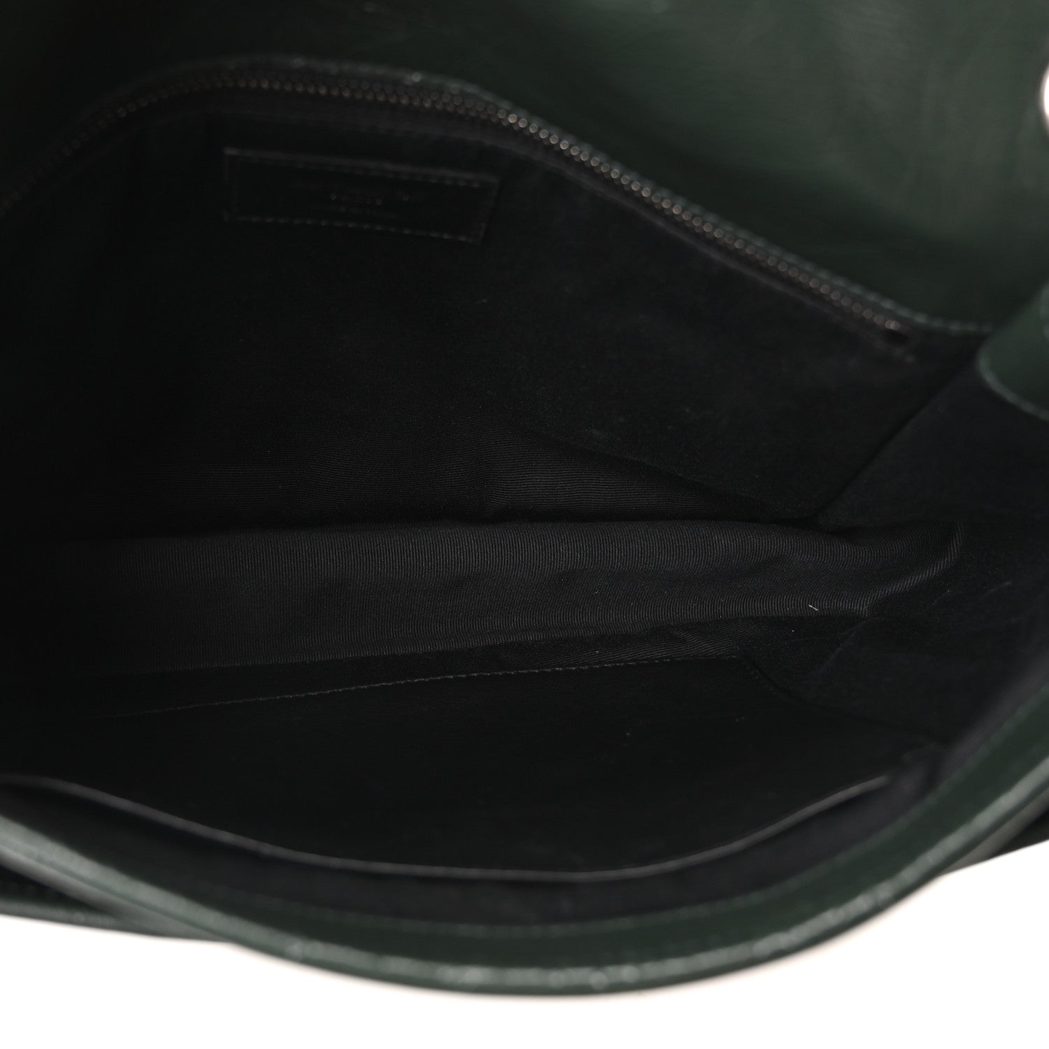 Crinkled Calfskin Matelasse Monogram Medium Niki Chain Satchel Dark Green