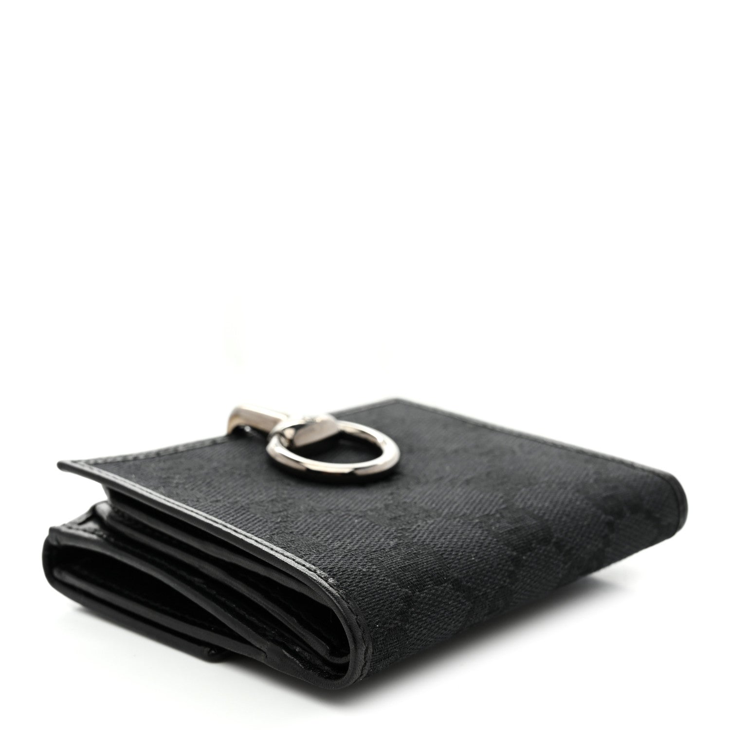 Monogram Glam French Flap Wallet Black