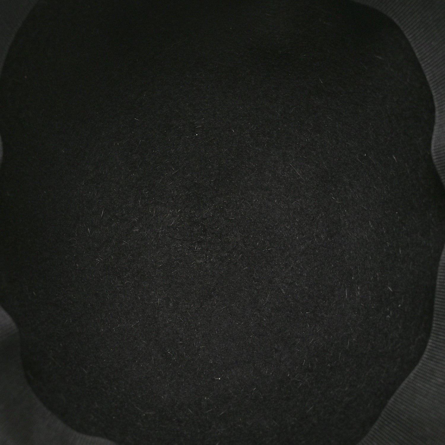 Rabbit Felt Lambskin Hat 58 Black