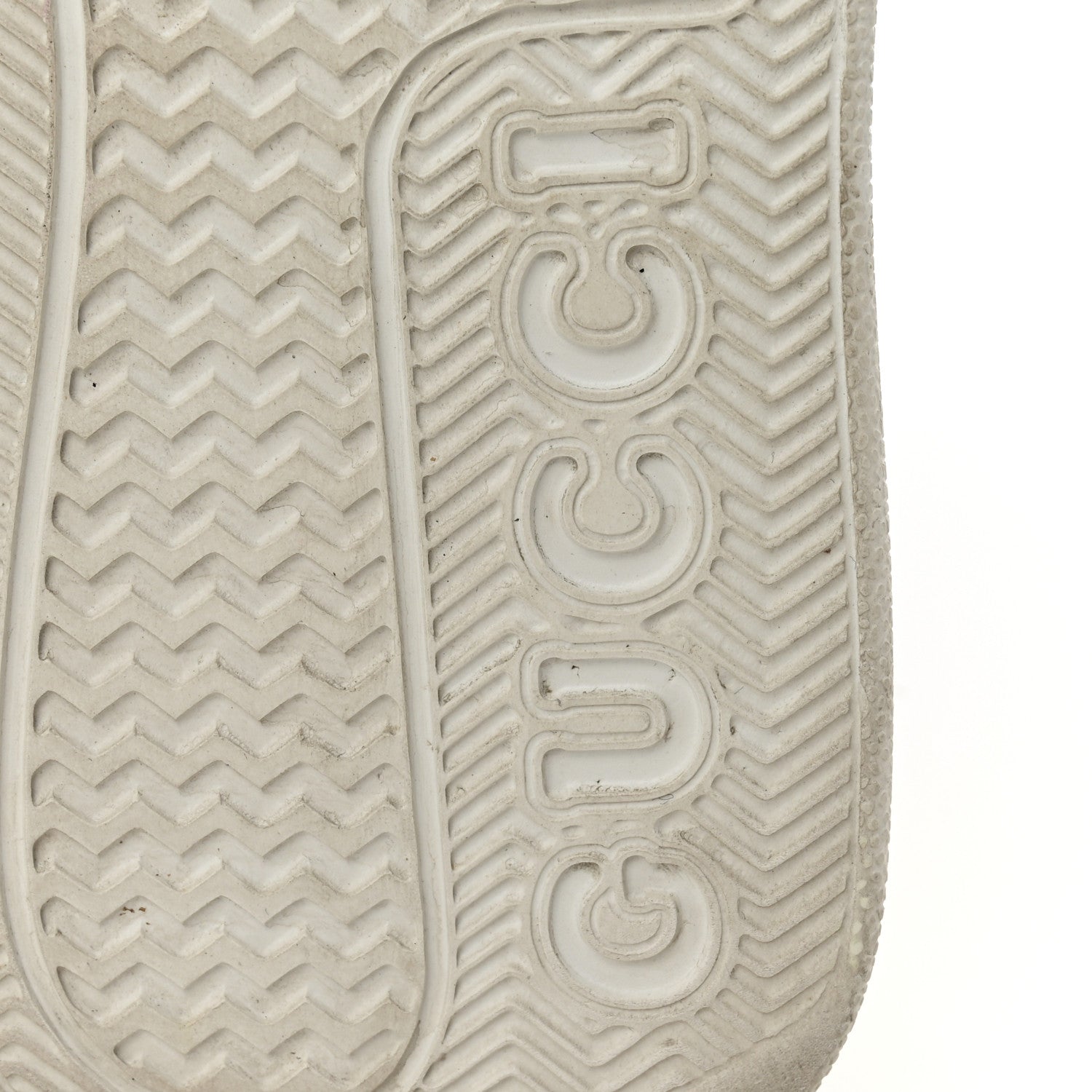 Calfskin GG Tennis Embossed Perforated Womens Platform 55mm Sneakers 37 Great White