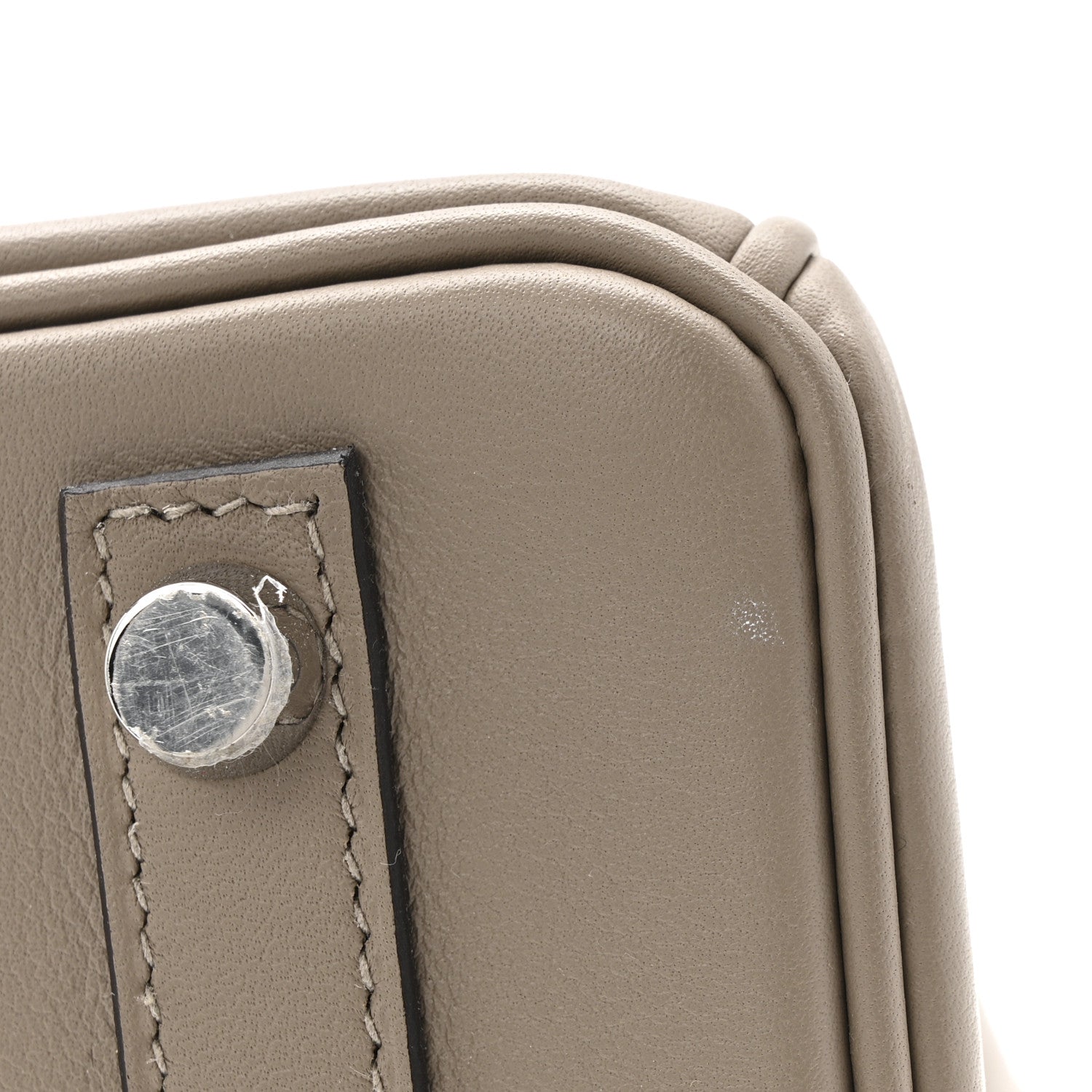 Swift Horseshoe Birkin 25 Gris Asphalte Gris Perle