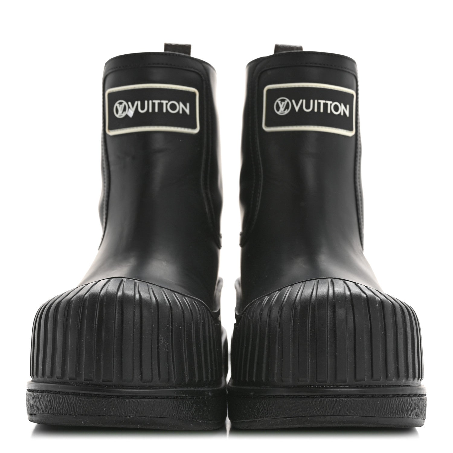 Calfskin Polar Flat Ankle Boots 38 Black