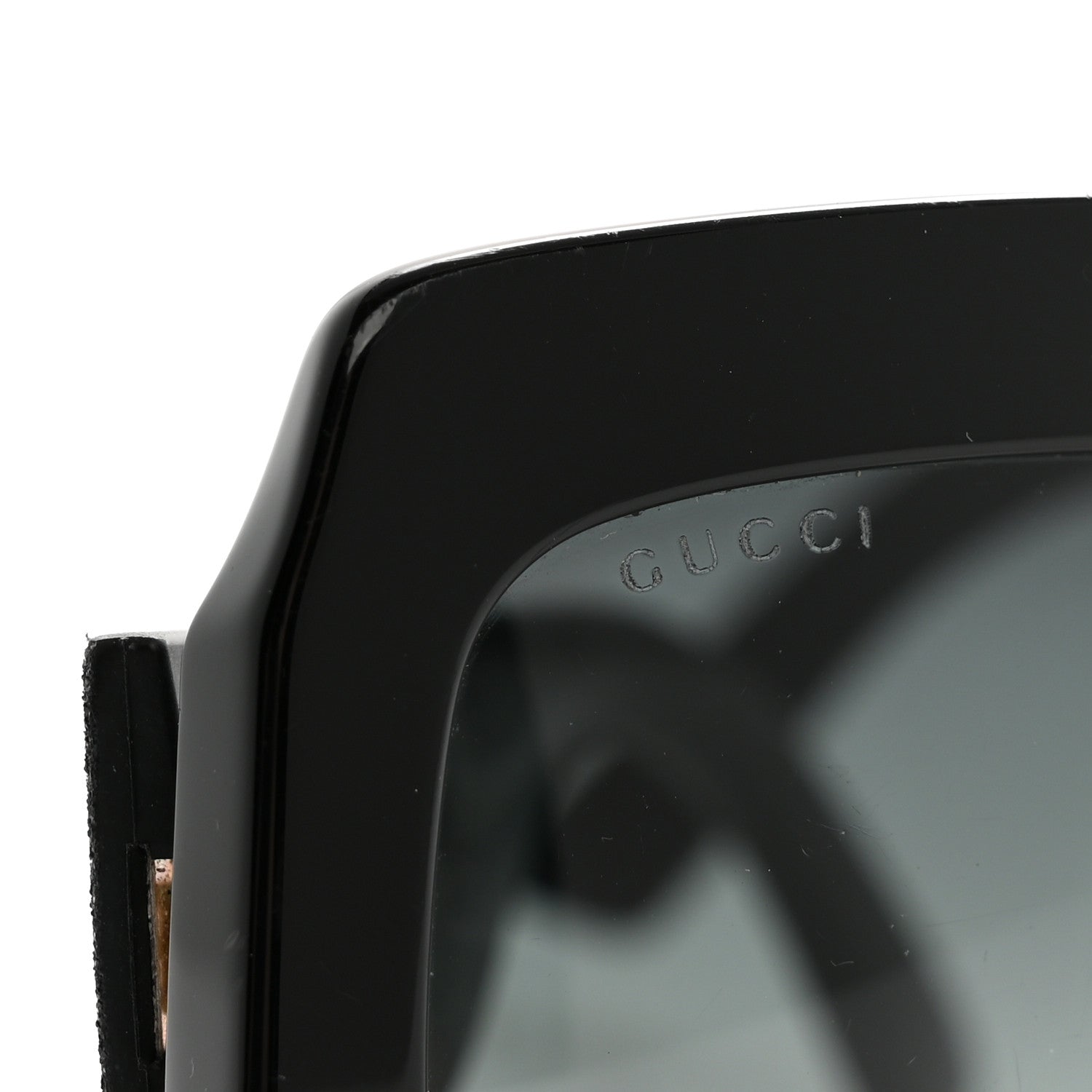 Square Frame Glitter GG0102S Sunglasses Black