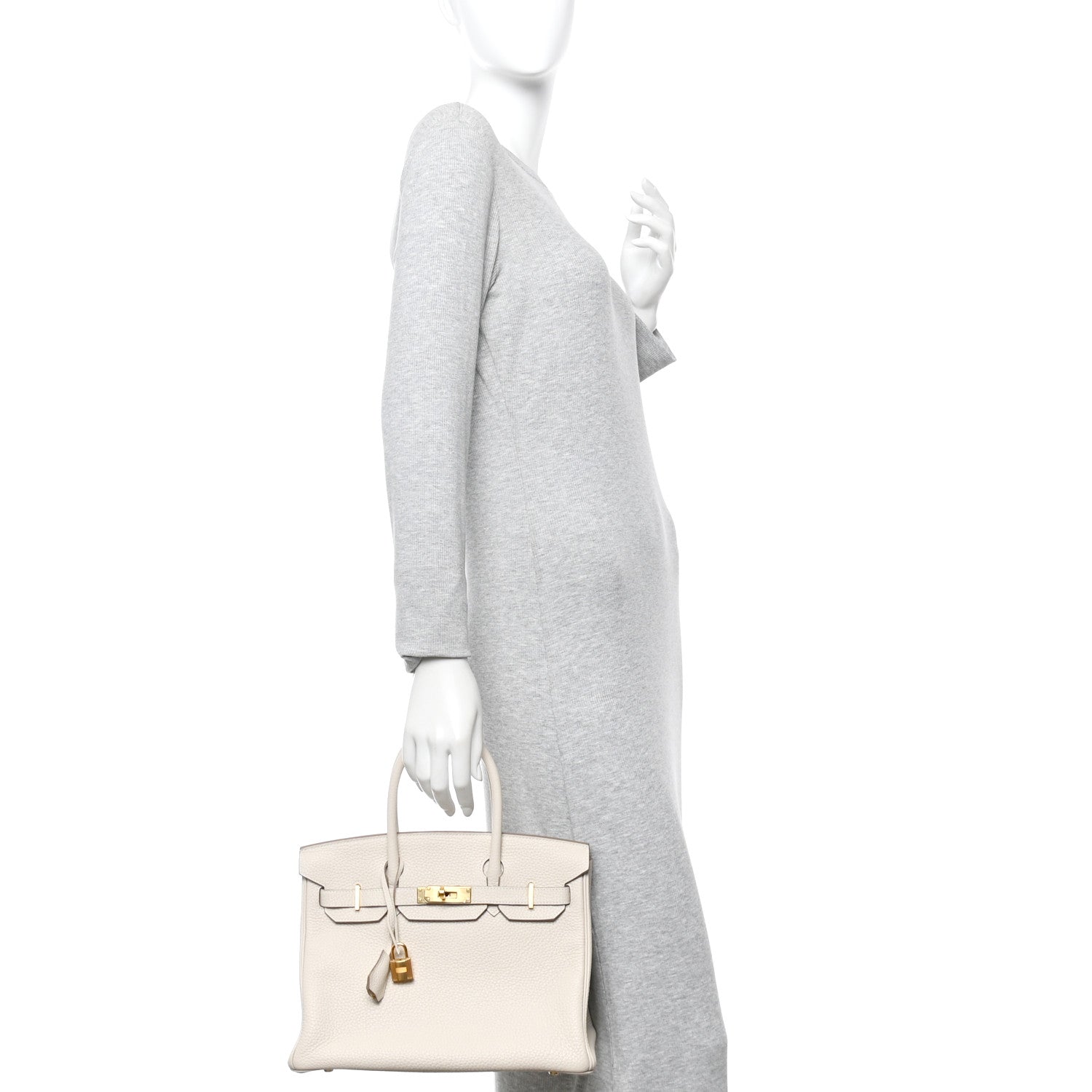 Taurillon Clemence Birkin 30 Craie